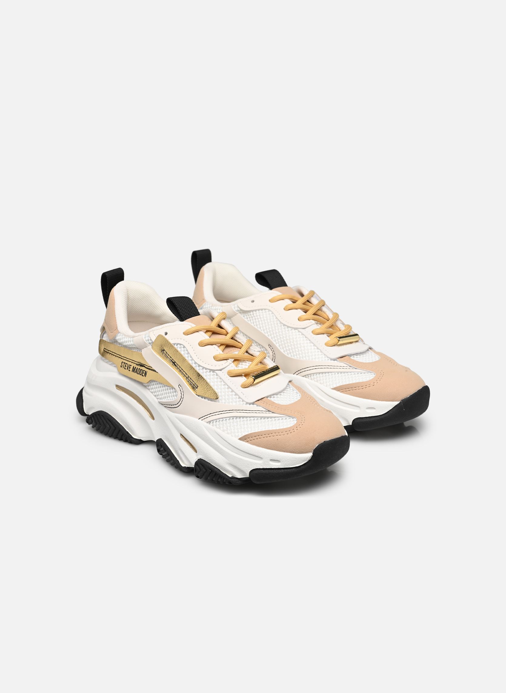 Baskets Possession-E femme multicolore Steve Madden Baskets Possession-E femme multicolore WHT/TAN