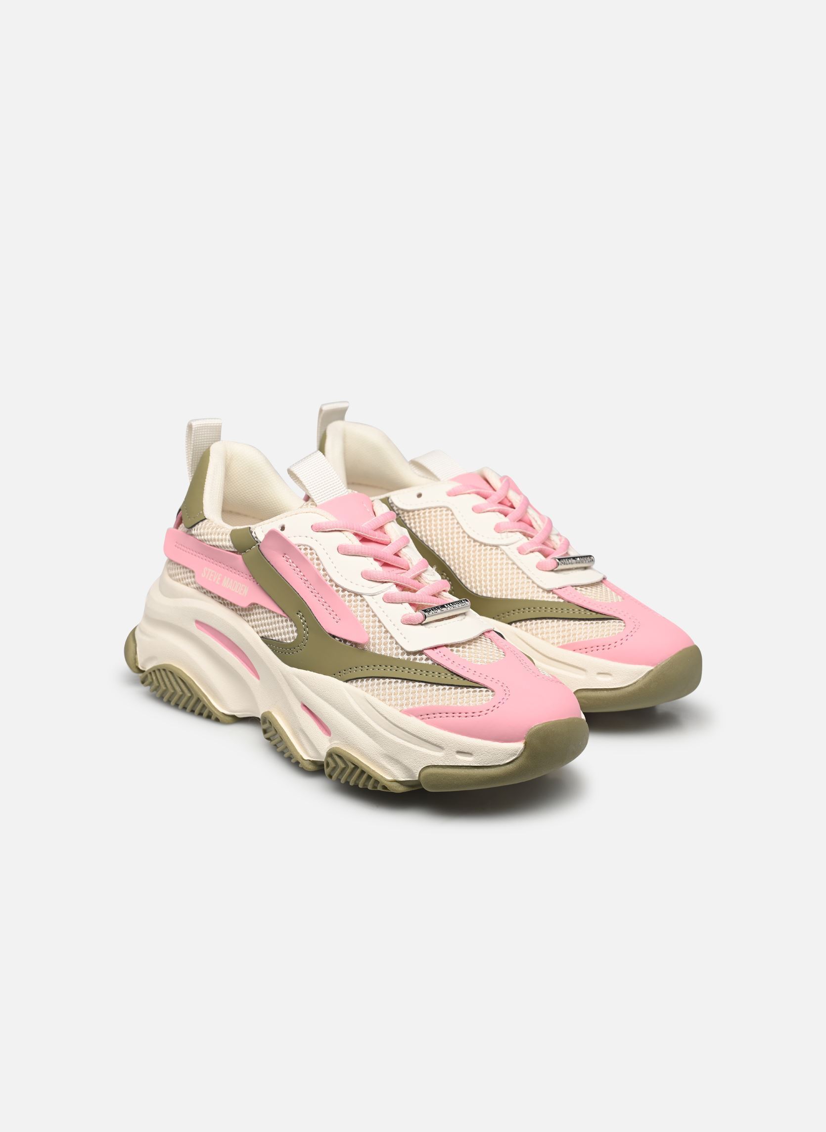 Baskets Possession-E femme multicolore Steve Madden Baskets Possession-E femme multicolore GREEN FOREST / PINK
