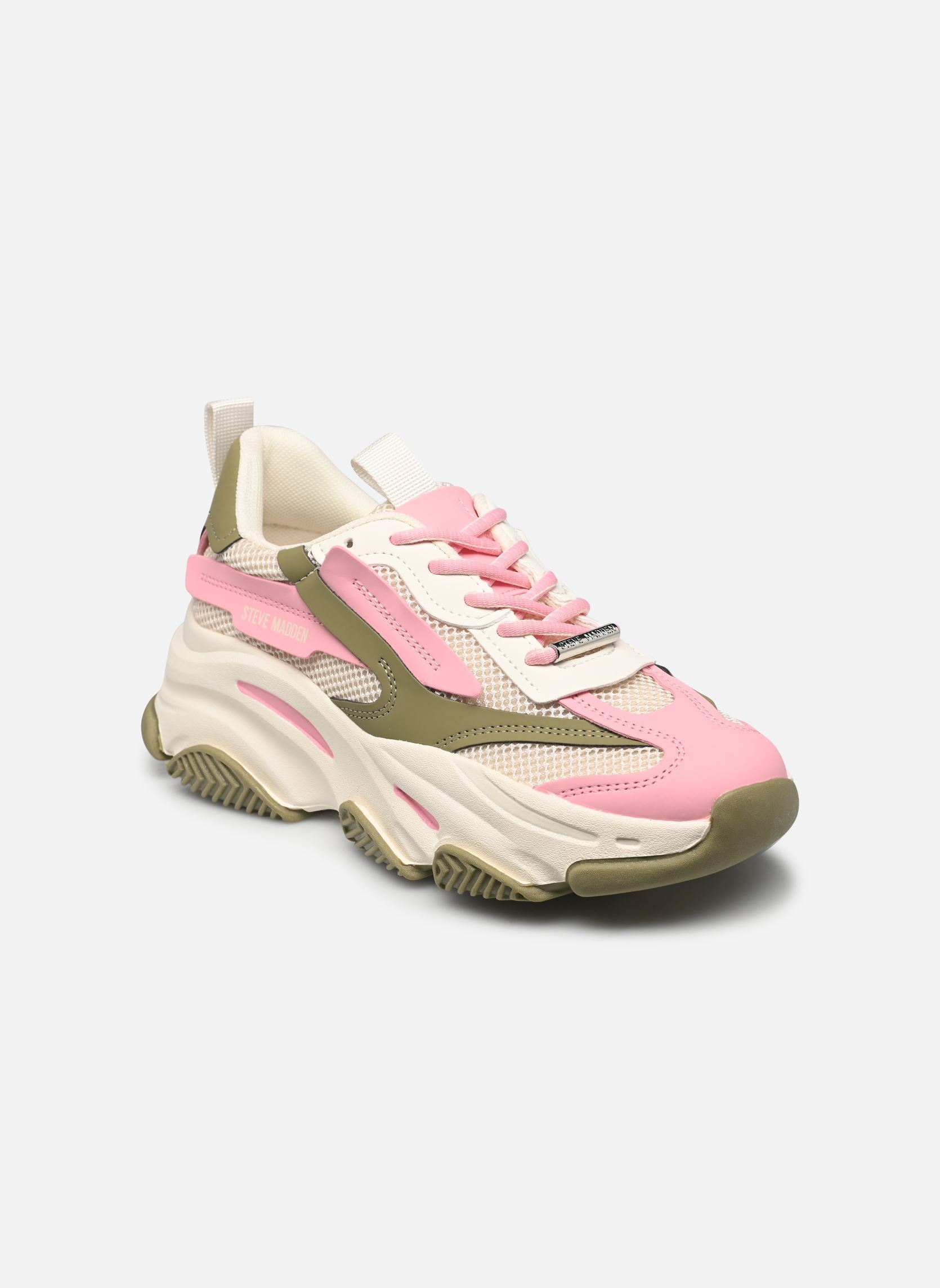 Baskets Possession-E femme multicolore Steve Madden Baskets Possession-E femme multicolore GREEN FOREST / PINK