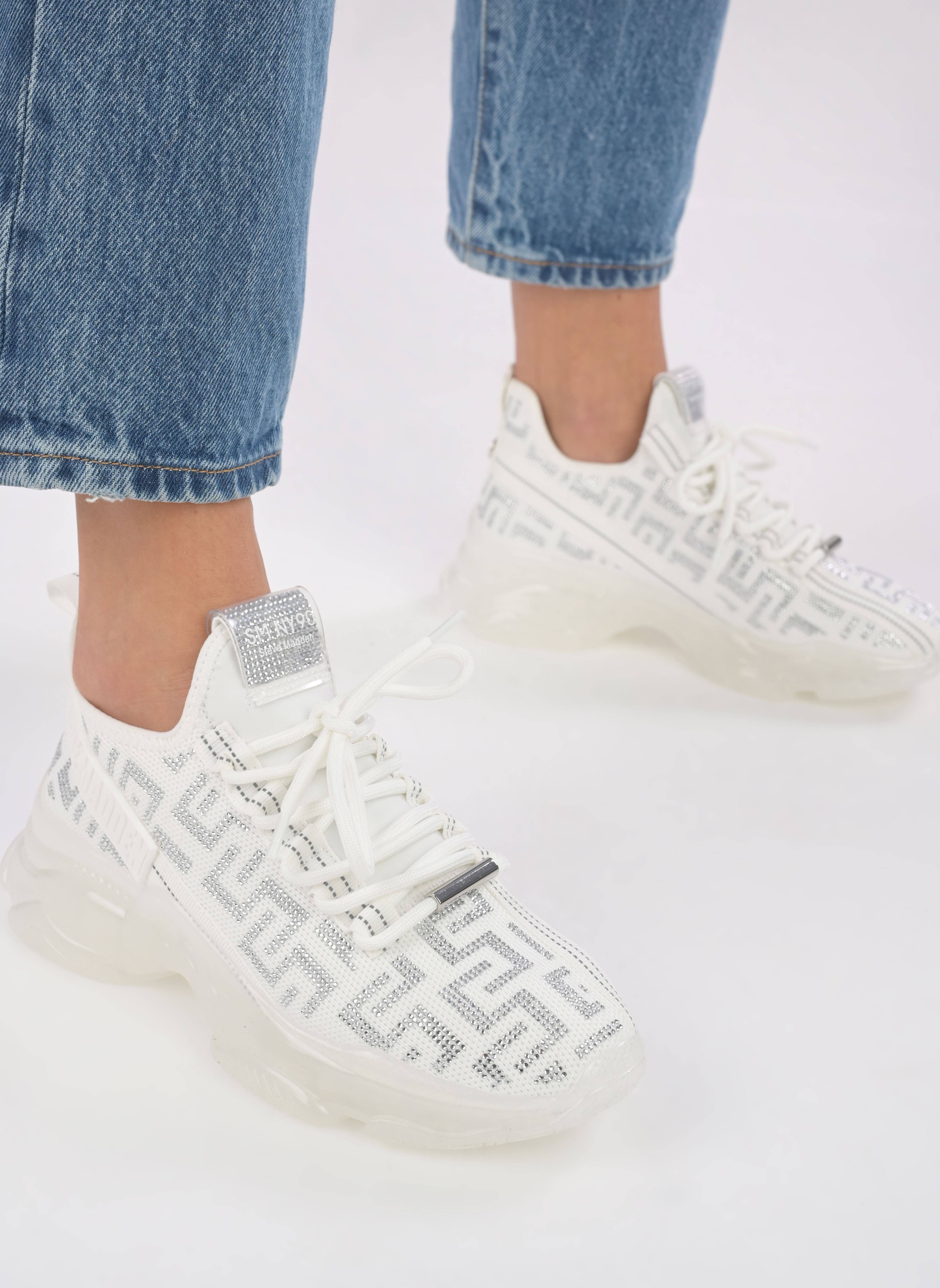 Sneakers Maxout dames wit Steve Madden Sneakers Maxout dames wit White