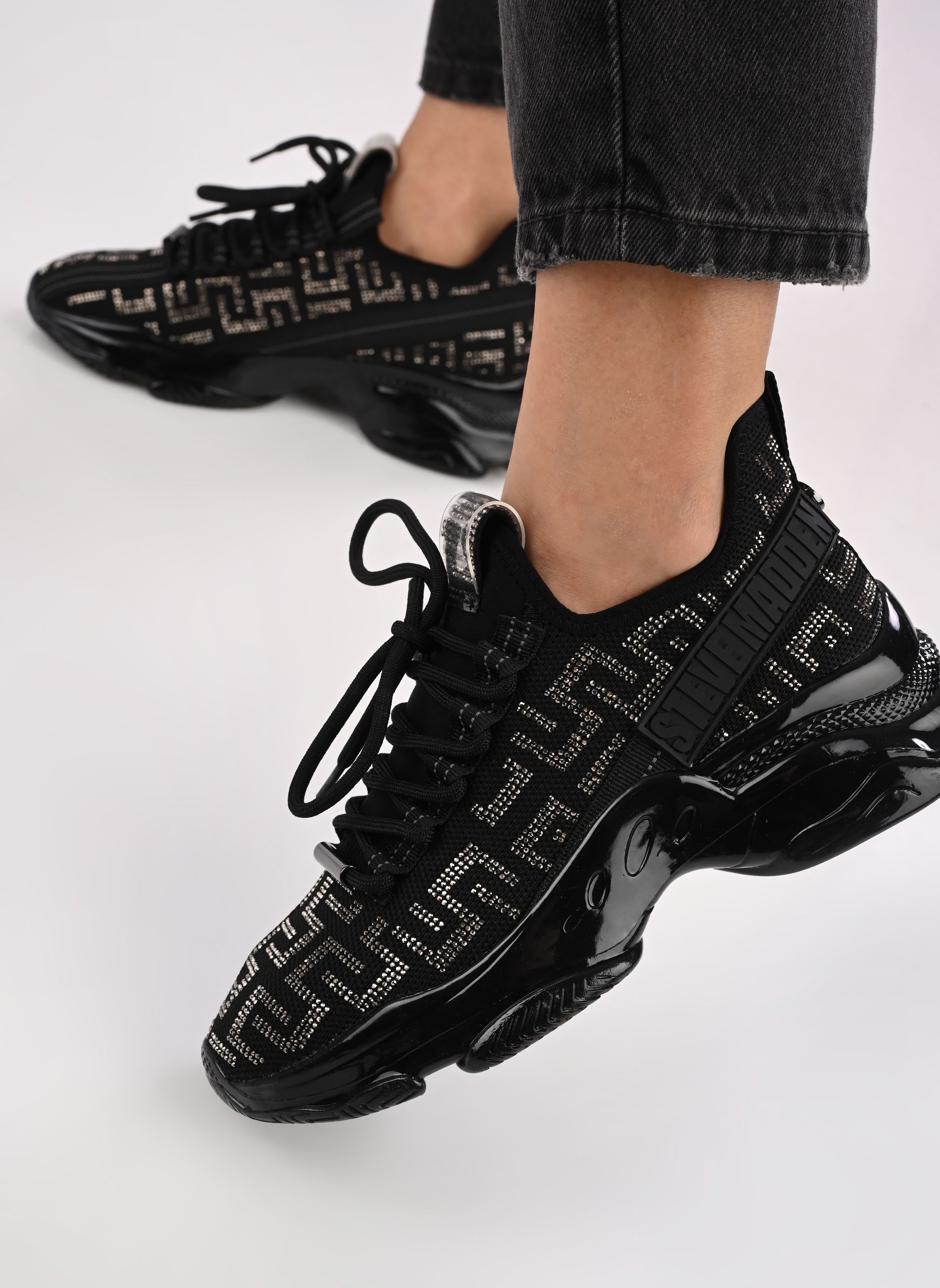 Sneaker Maxout damen schwarz Steve Madden Sneaker Maxout damen schwarz Black/silver