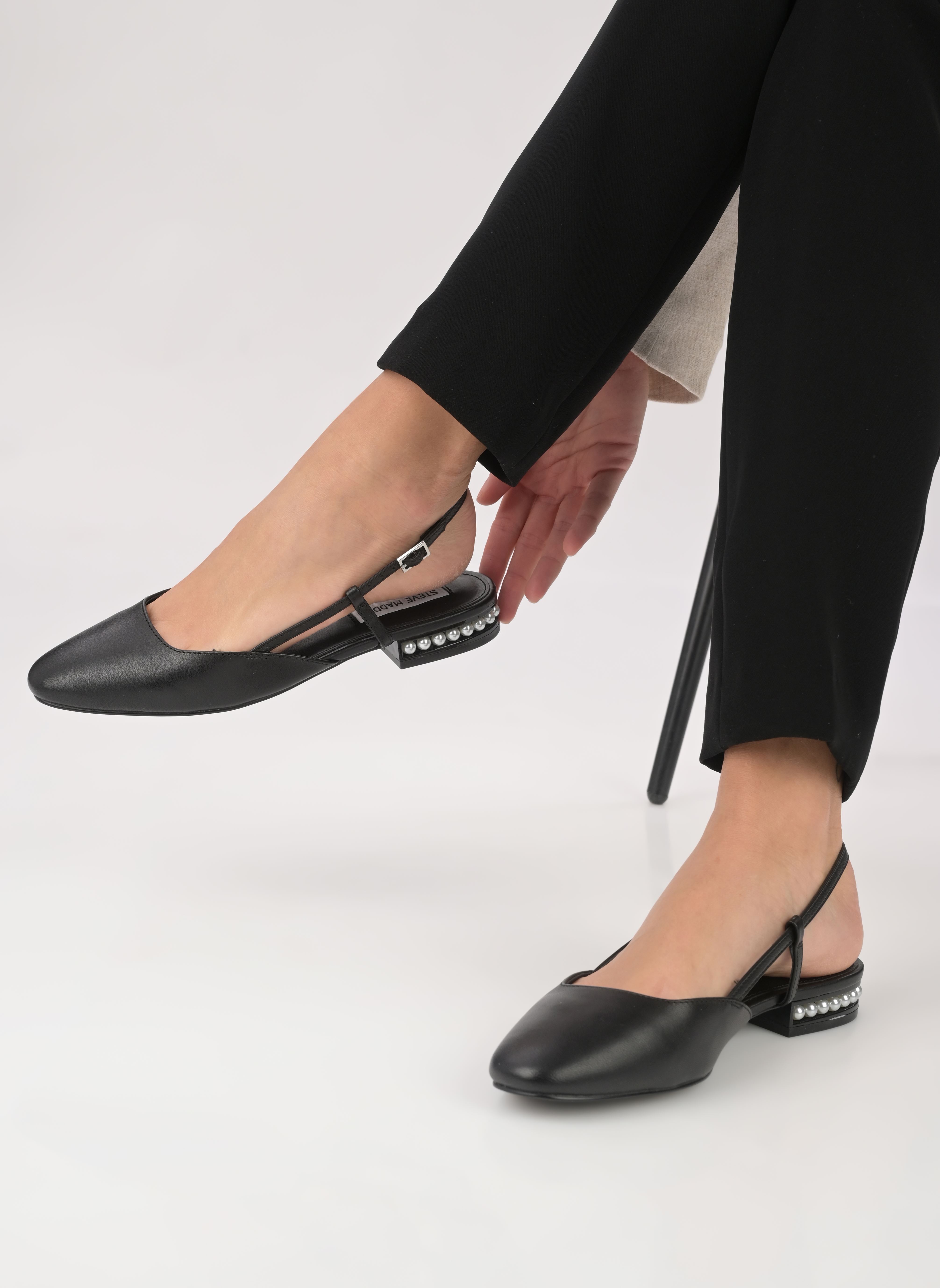 Klassieke ballerina's Beloved dames zwart Steve Madden Klassieke ballerina's Beloved dames zwart Black leather