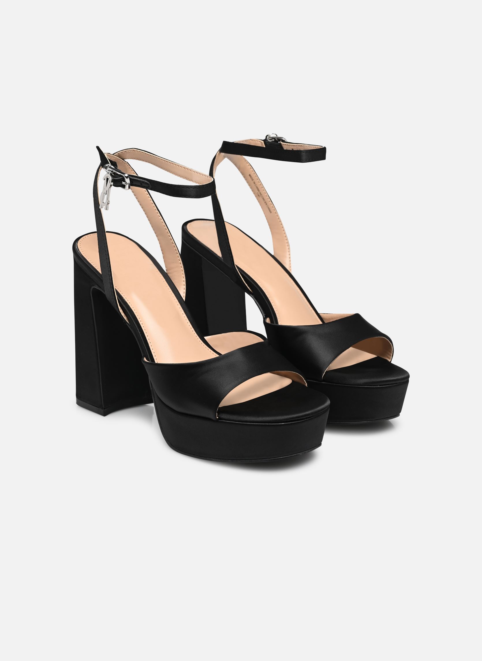 Sandales Transpire femme noir Steve Madden Sandales Transpire femme noir Black Satin