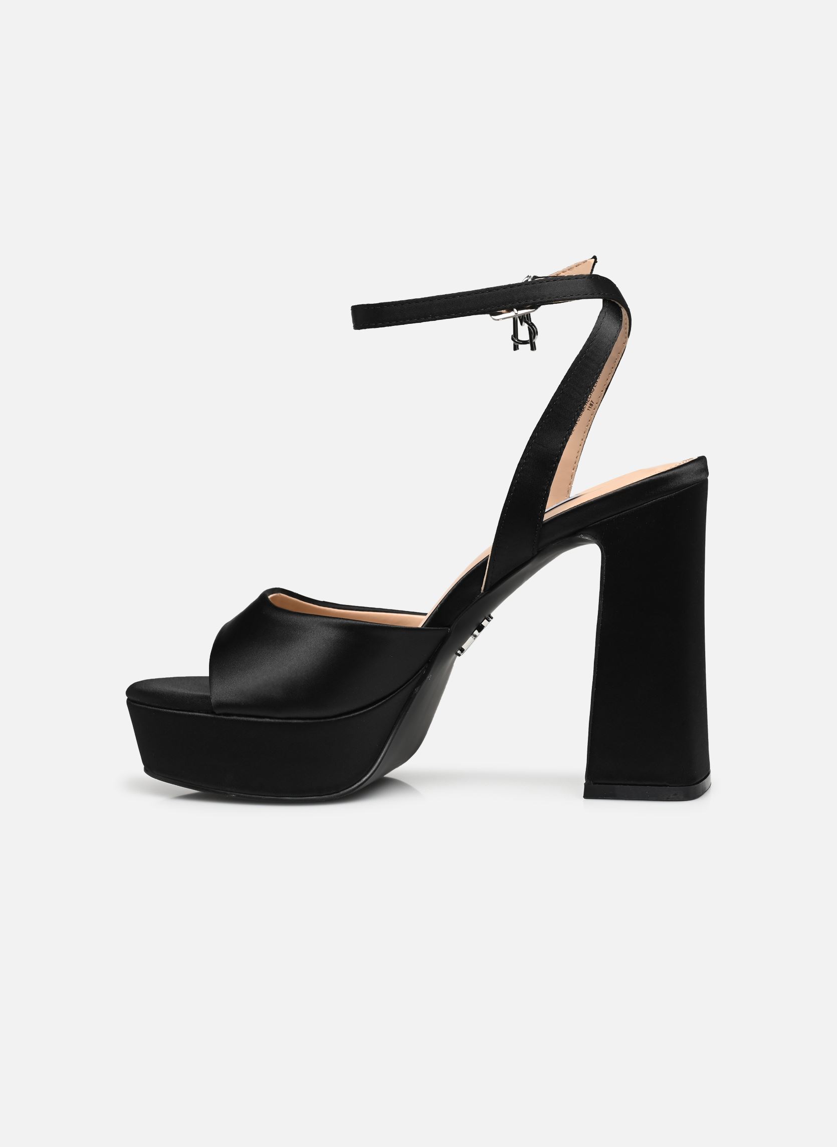 Sandales Transpire femme noir Steve Madden Sandales Transpire femme noir Black Satin