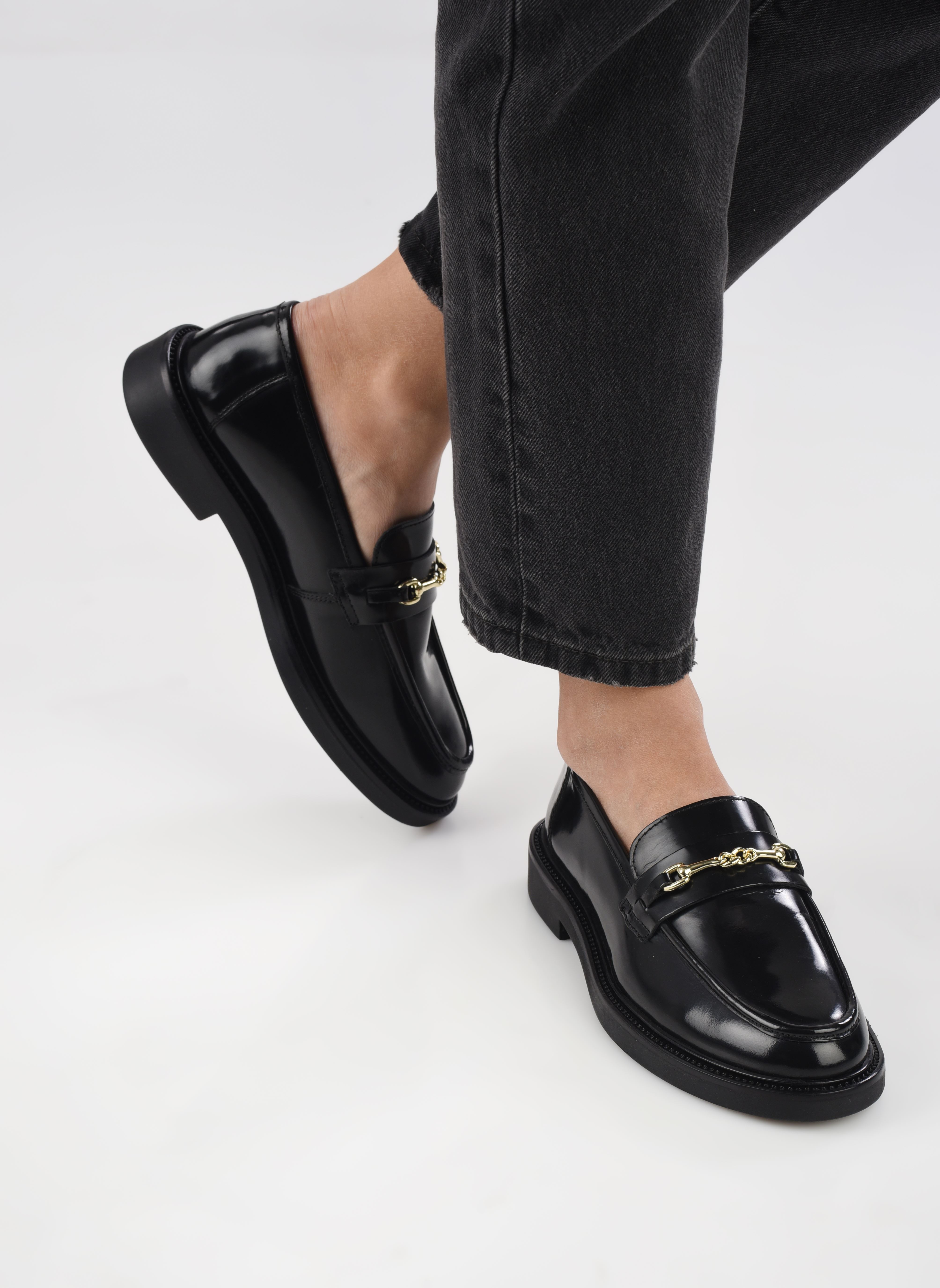 Loafer Huddles damen schwarz Steve Madden Loafer Huddles damen schwarz Black leather