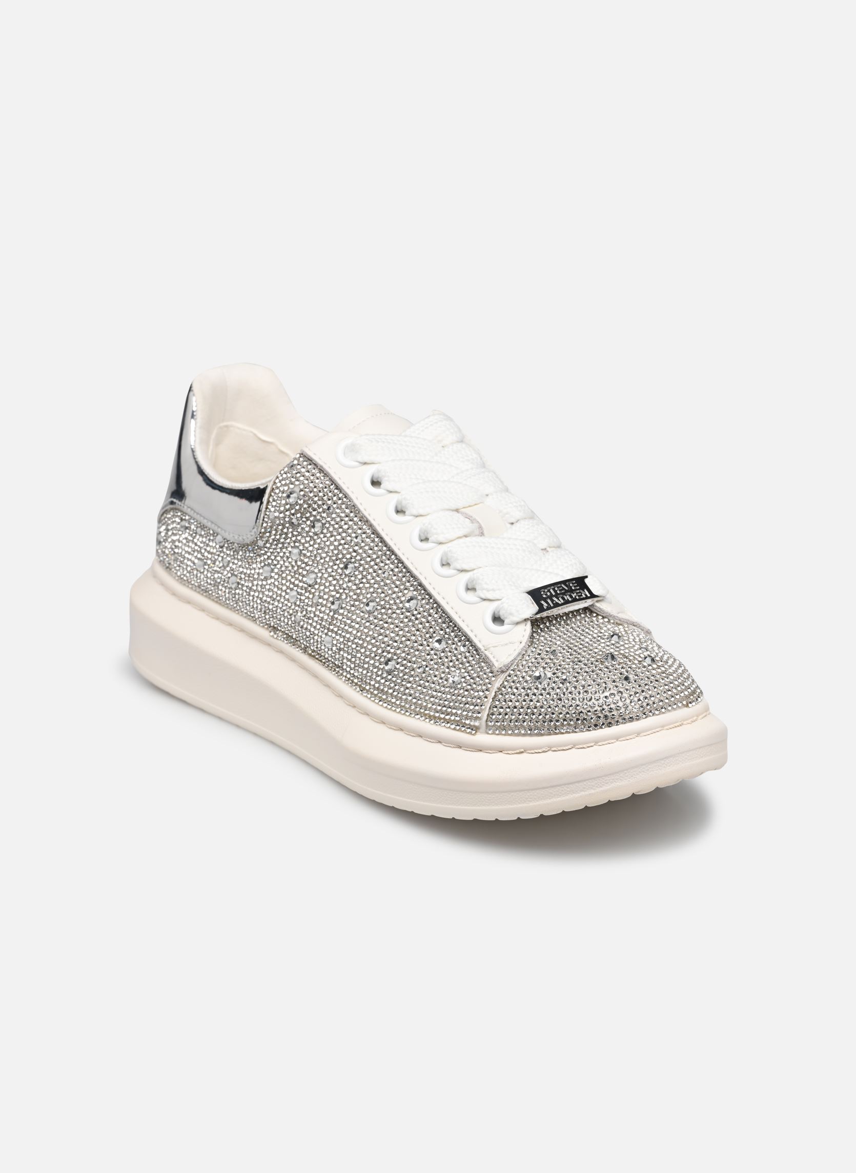 Lage sneakers Glimmer-R dames zilver Steve Madden Lage sneakers Glimmer-R dames zilver RHINESTONE