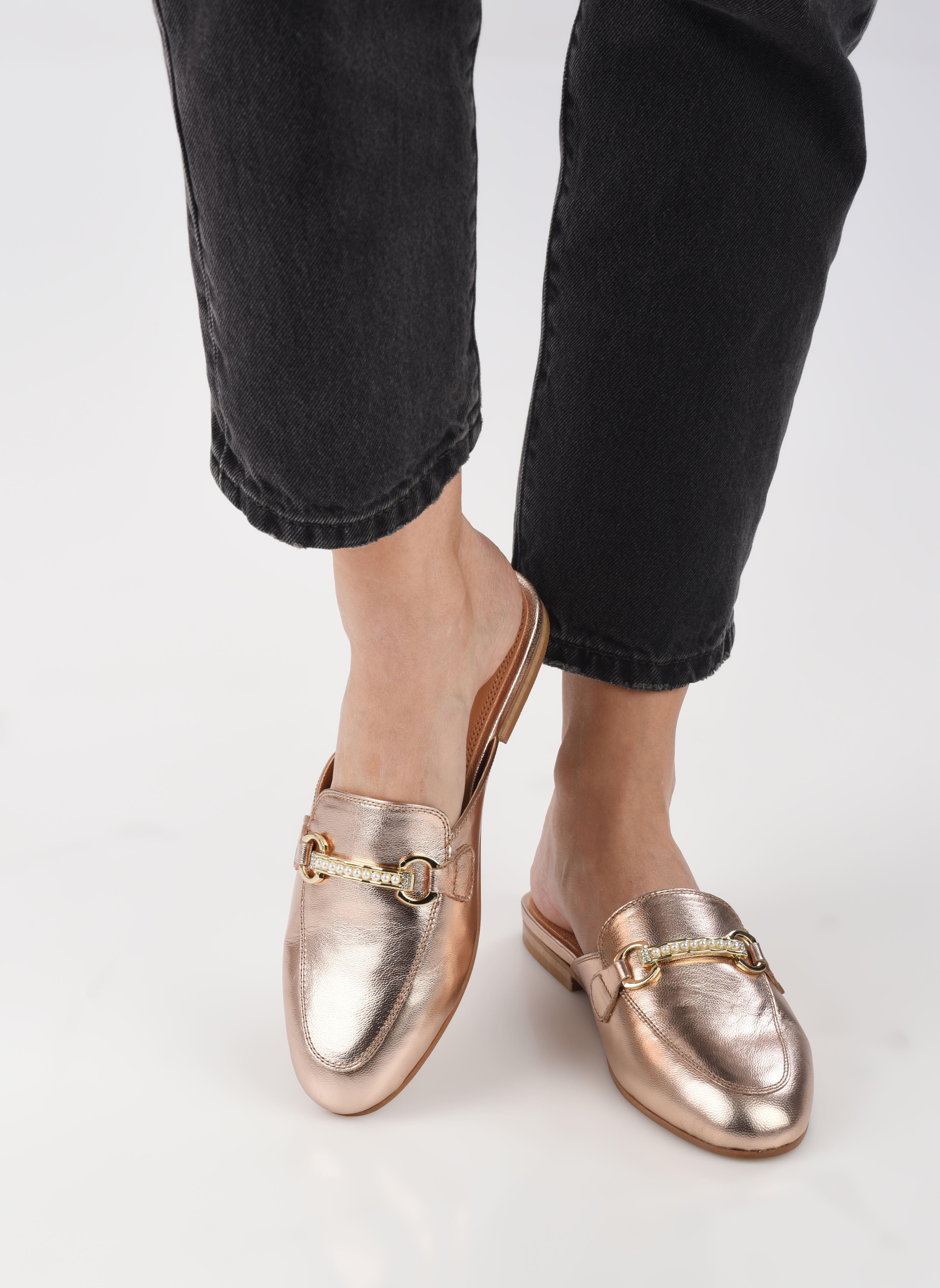 Pantoletten und Clogs Cleodora damen silber Steve Madden Pantoletten und Clogs Cleodora damen silber ROSE GOLD LEATHER