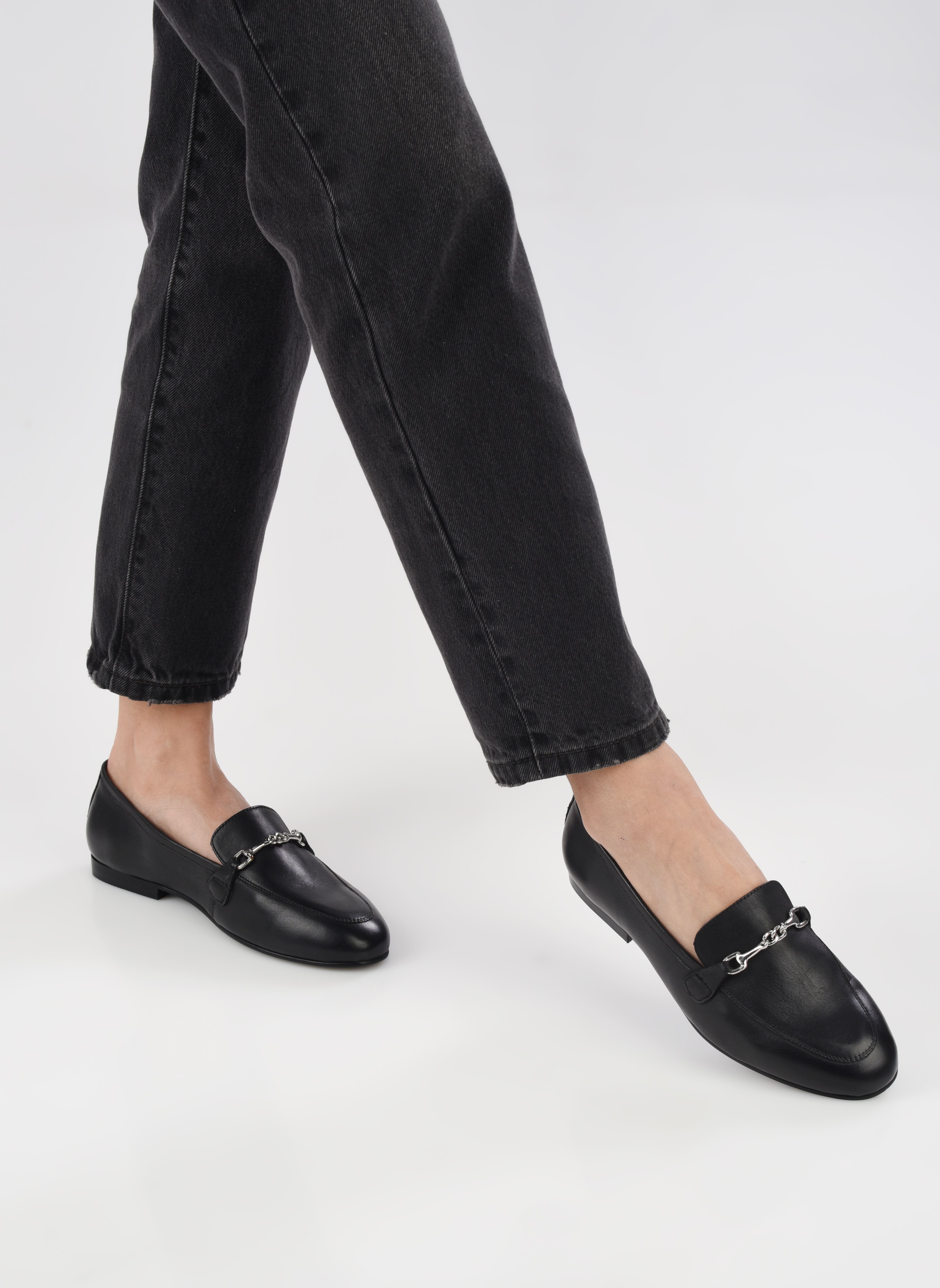 Mocassins Catareena femme noir Steve Madden Mocassins Catareena femme noir Black leather