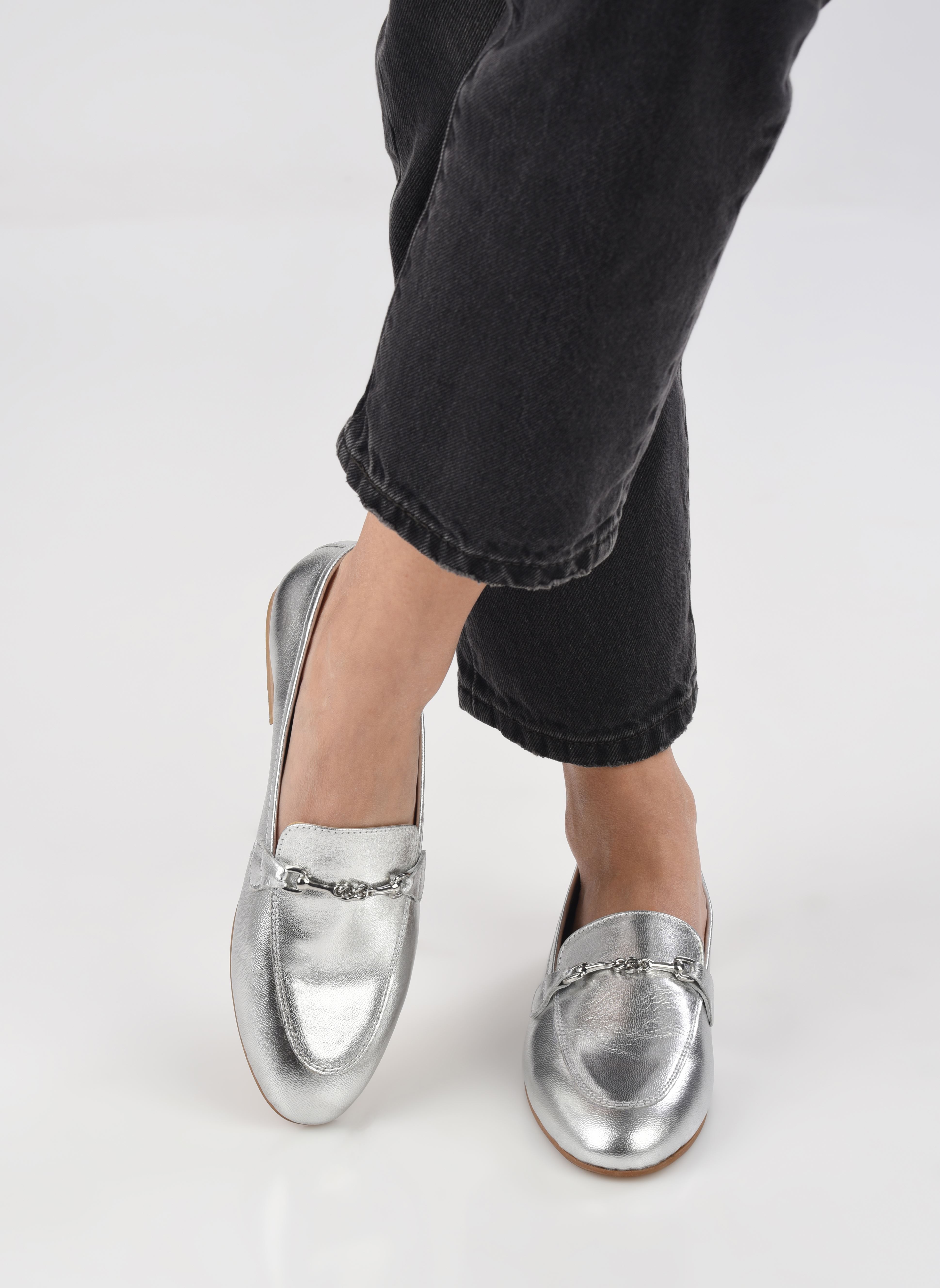 Mocassins Catareena femme argent Steve Madden Mocassins Catareena femme argent Silver