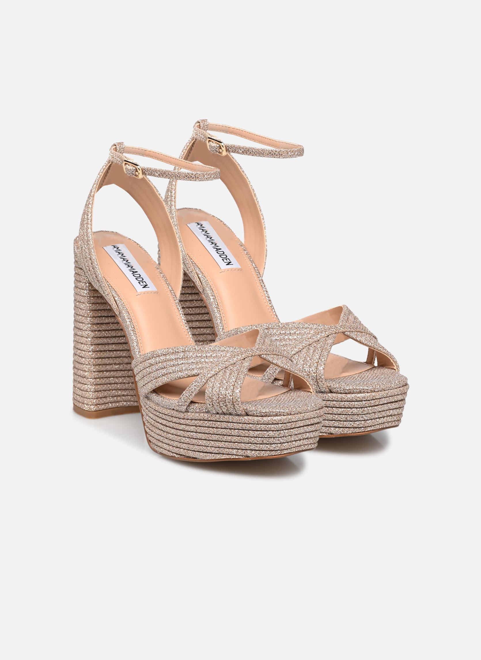 Sandales Laurel femme or et bronze Steve Madden Sandales Laurel femme or et bronze Gold glitter