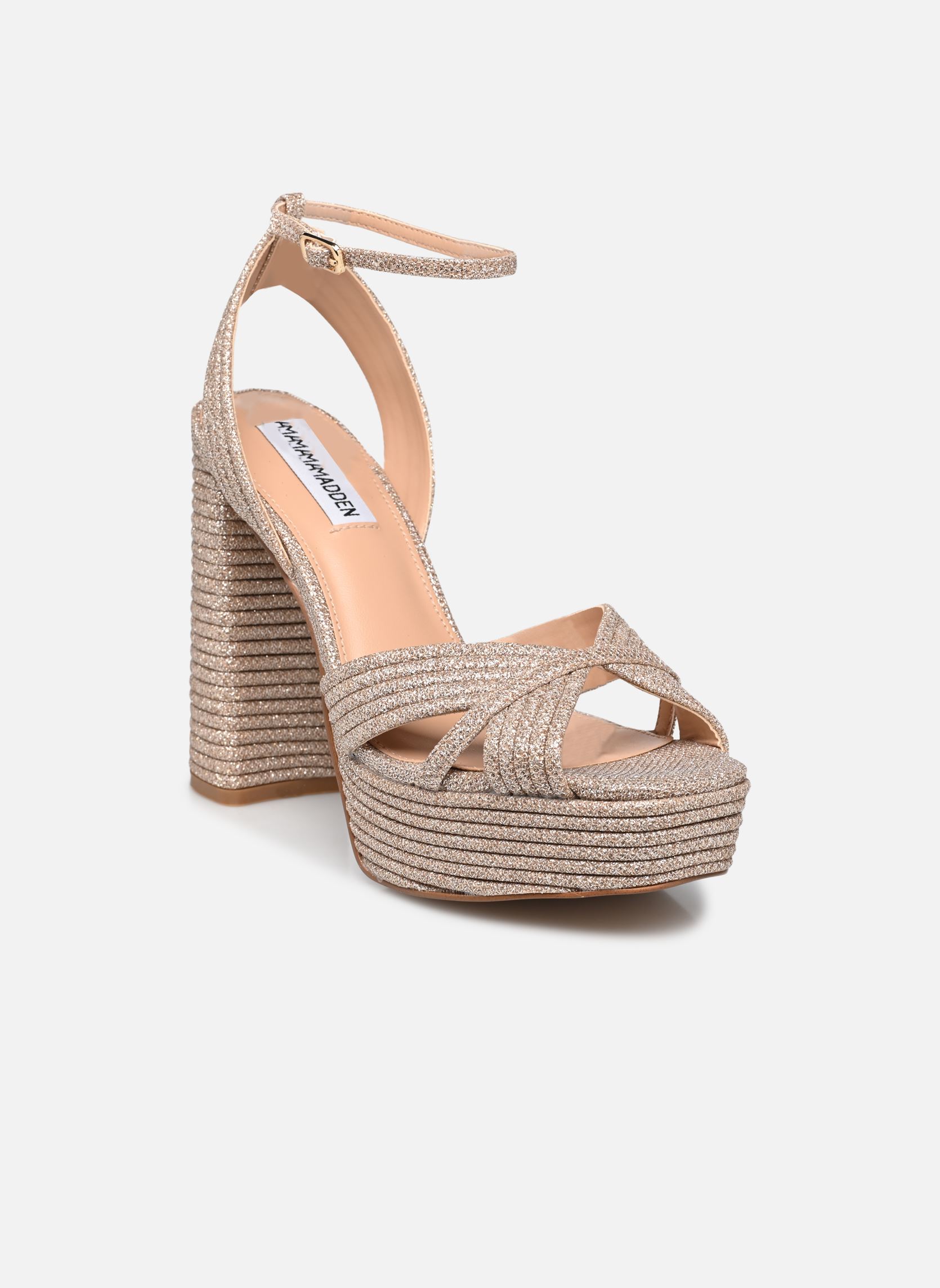 Sandales Laurel femme or et bronze Steve Madden Sandales Laurel femme or et bronze Gold glitter