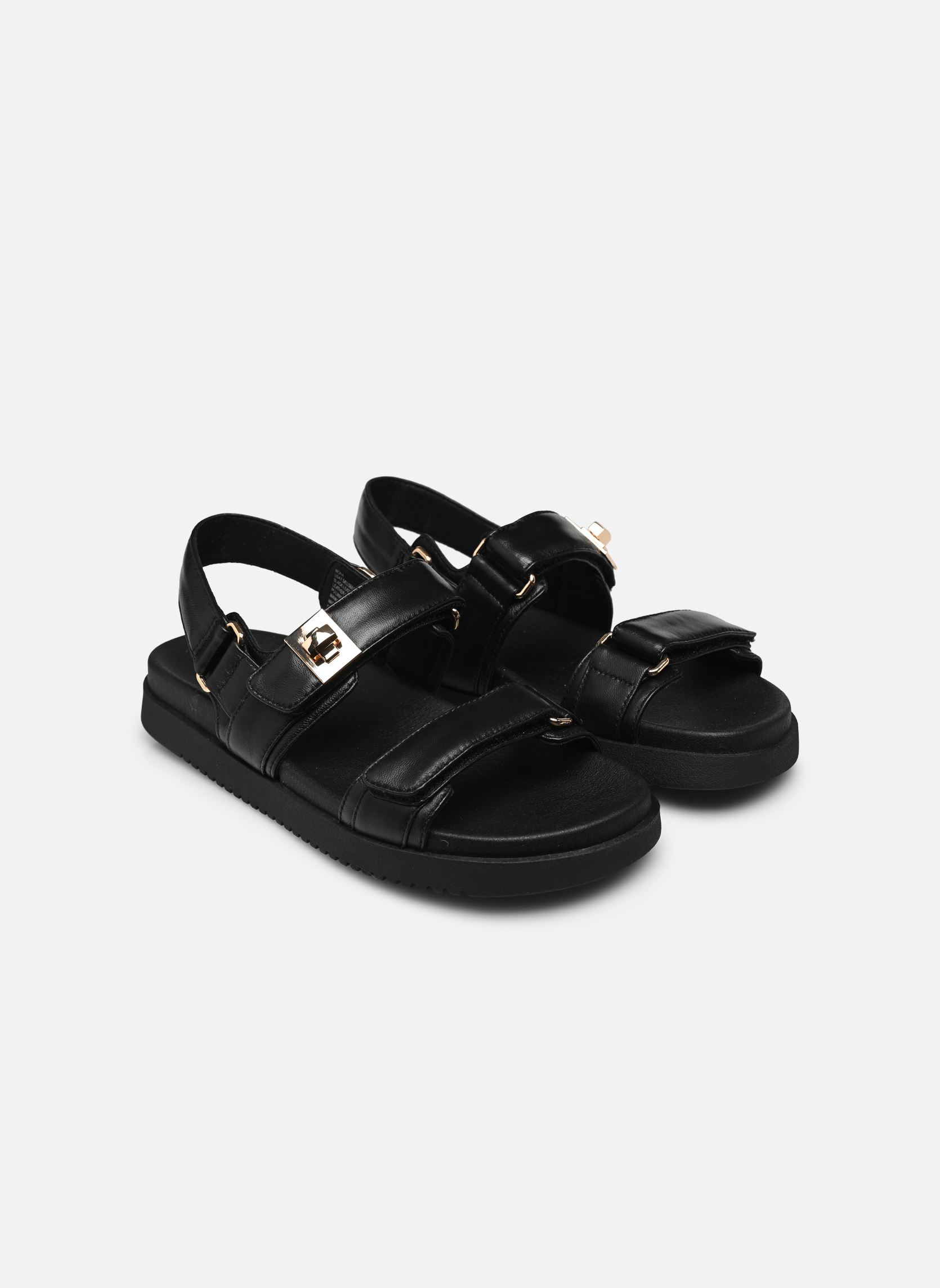 Flache Sandalen Mona damen schwarz Steve Madden Flache Sandalen Mona damen schwarz Black leather