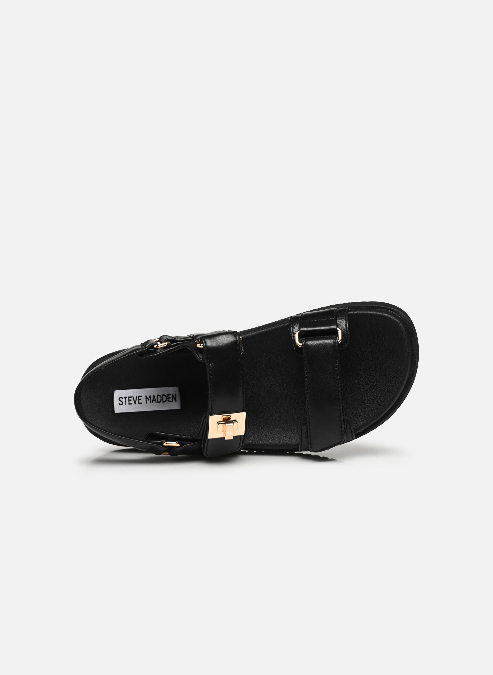Flache Sandalen Mona damen schwarz Steve Madden Flache Sandalen Mona damen schwarz Black leather