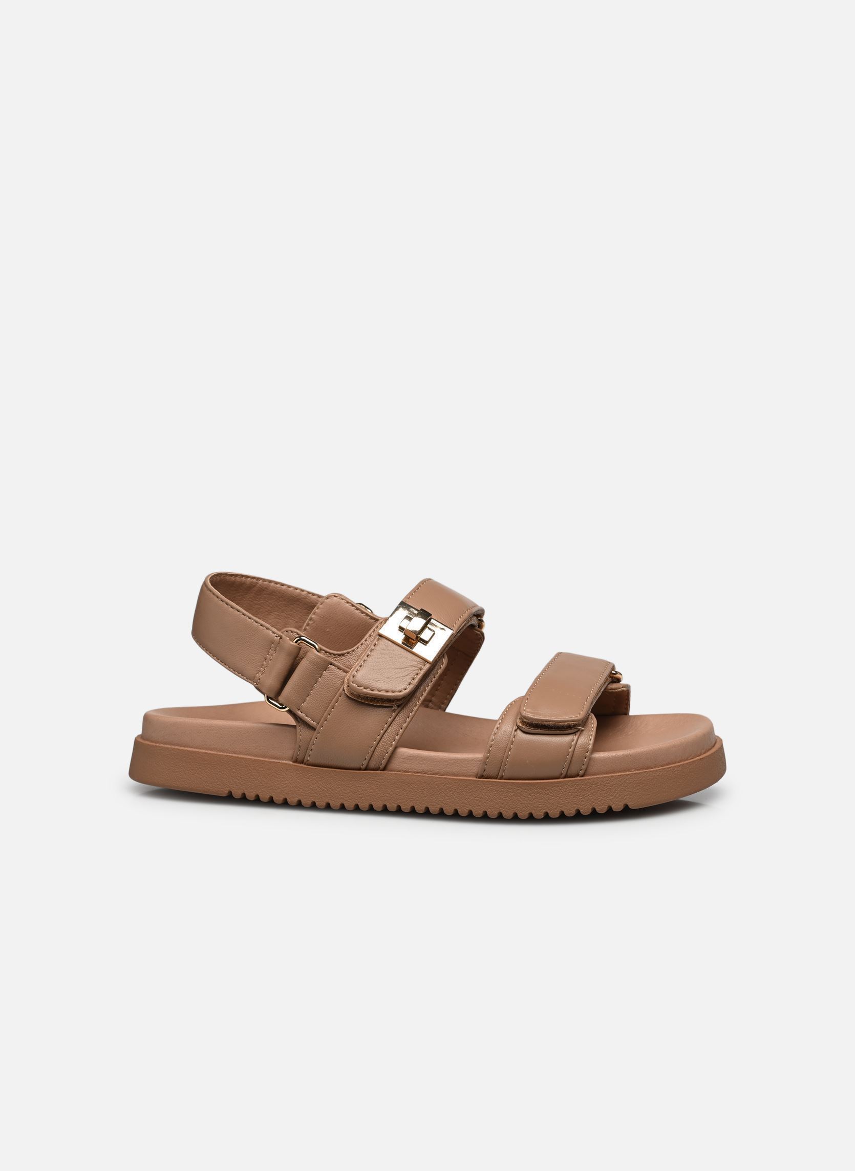 Sandales plates Mona femme beige Steve Madden Sandales plates Mona femme beige Tan Leather