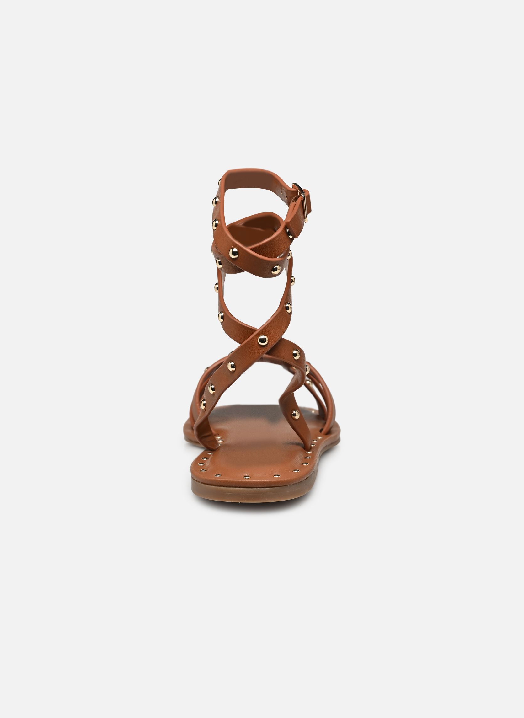 Sandales plates Trustee femme marron Steve Madden Sandales plates Trustee femme marron Cognac leather
