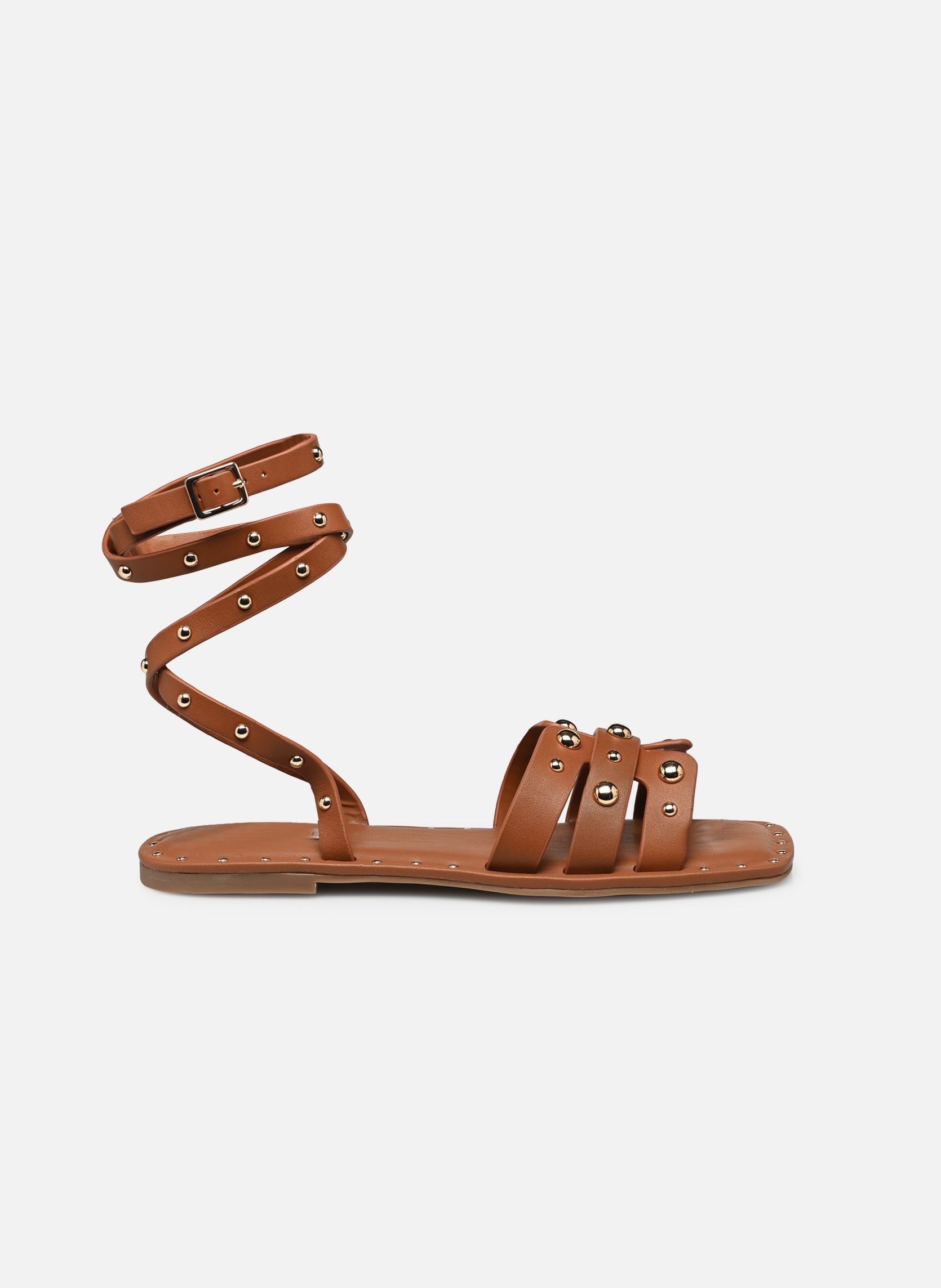 Sandales plates Trustee femme marron Steve Madden Sandales plates Trustee femme marron Cognac leather