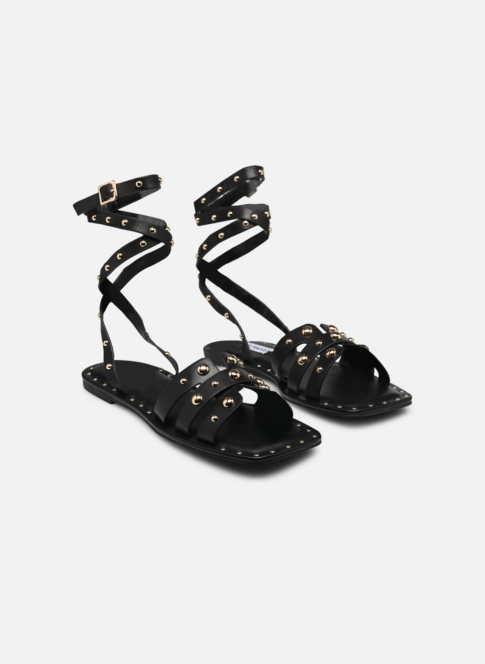 Flache Sandalen Trustee damen schwarz Steve Madden Flache Sandalen Trustee damen schwarz Black leather