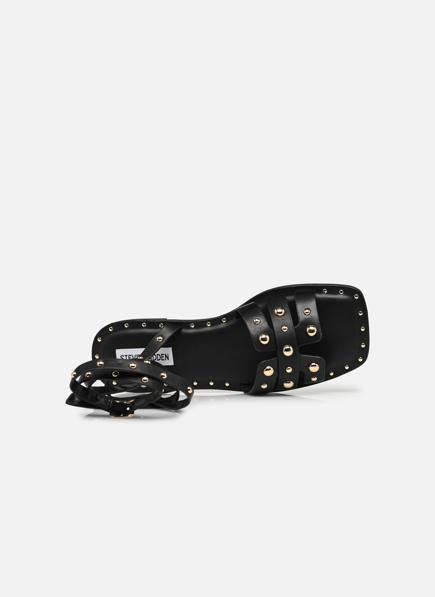 Flache Sandalen Trustee damen schwarz Steve Madden Flache Sandalen Trustee damen schwarz Black leather