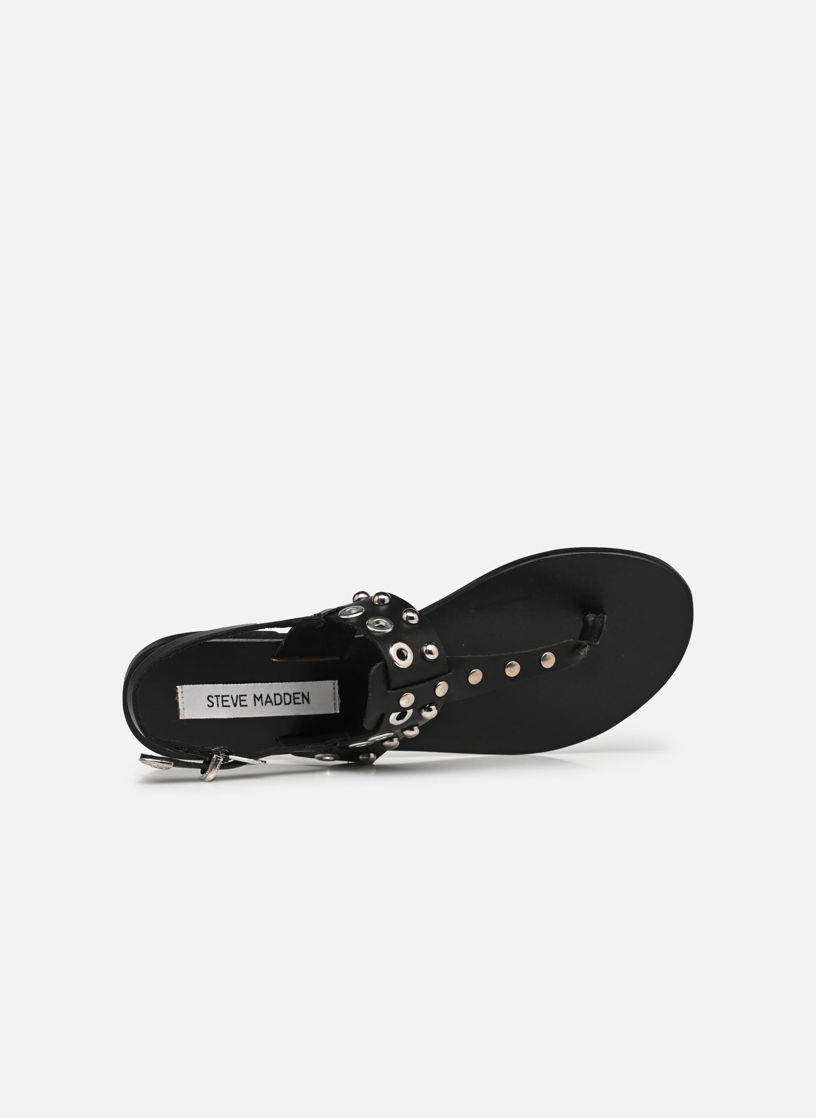Sandales plates Bionic femme noir Steve Madden Sandales plates Bionic femme noir BLACK LEATHER