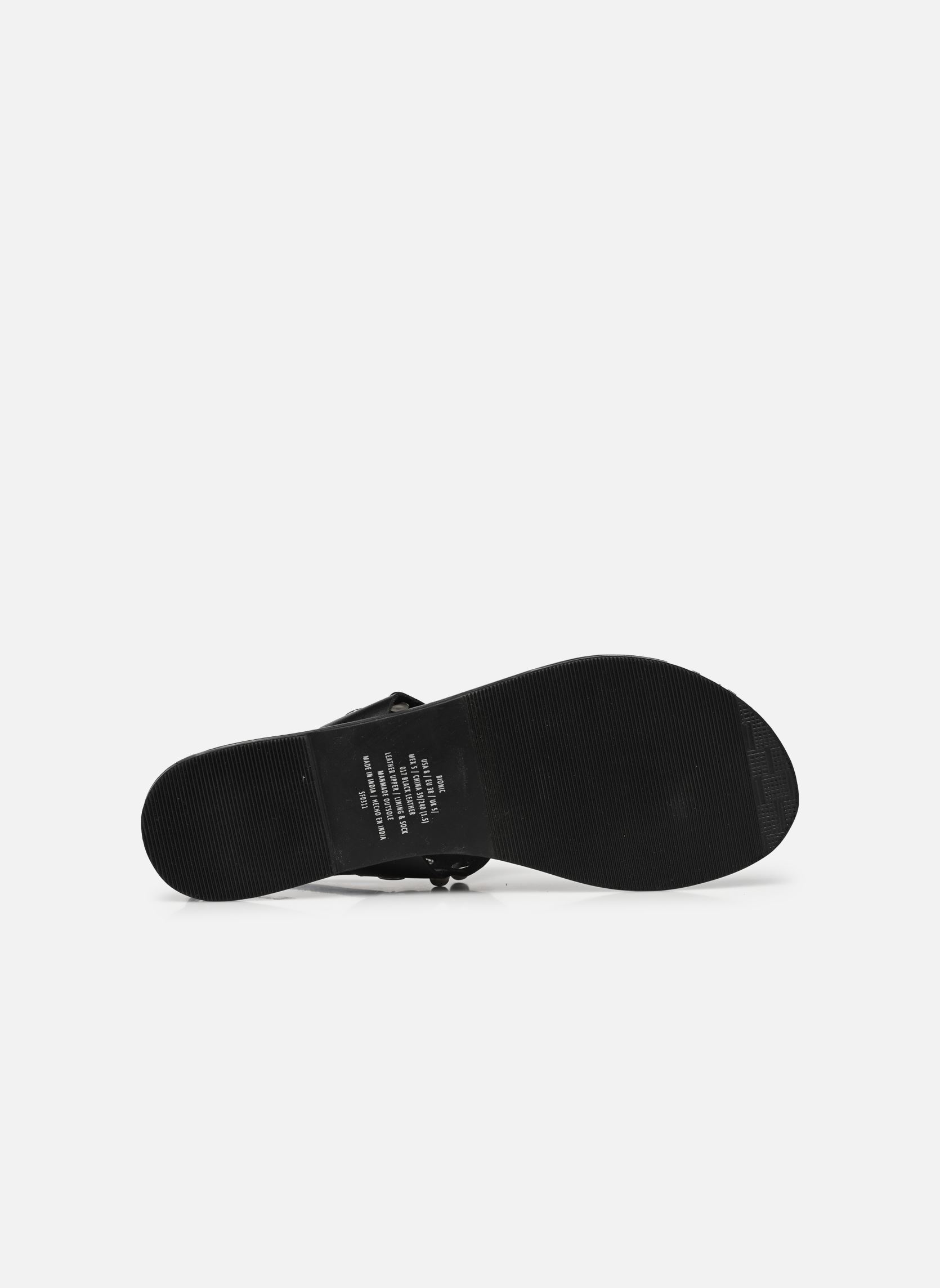 Sandales plates Bionic femme noir Steve Madden Sandales plates Bionic femme noir BLACK LEATHER