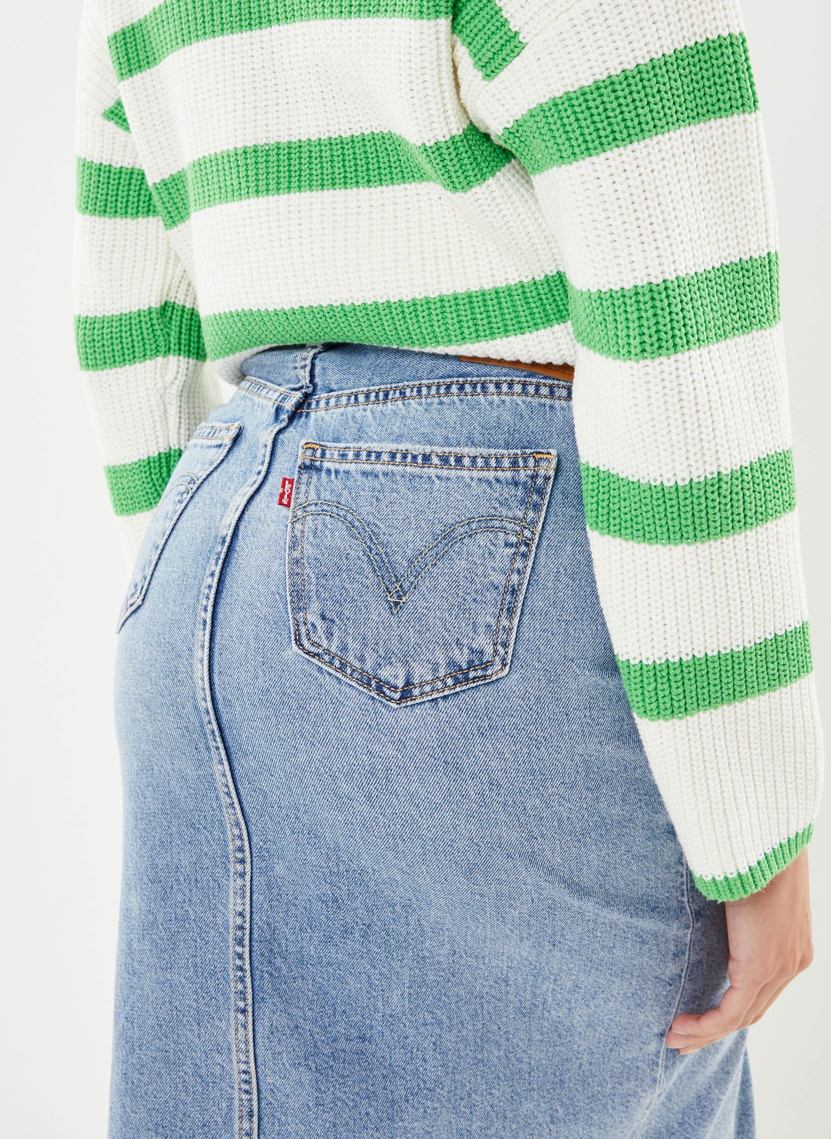 Jupes mi-longues Ankle Column Skirt femme bleu Levi's Jupes mi-longues Ankle Column Skirt femme bleu PLEASE HOLD