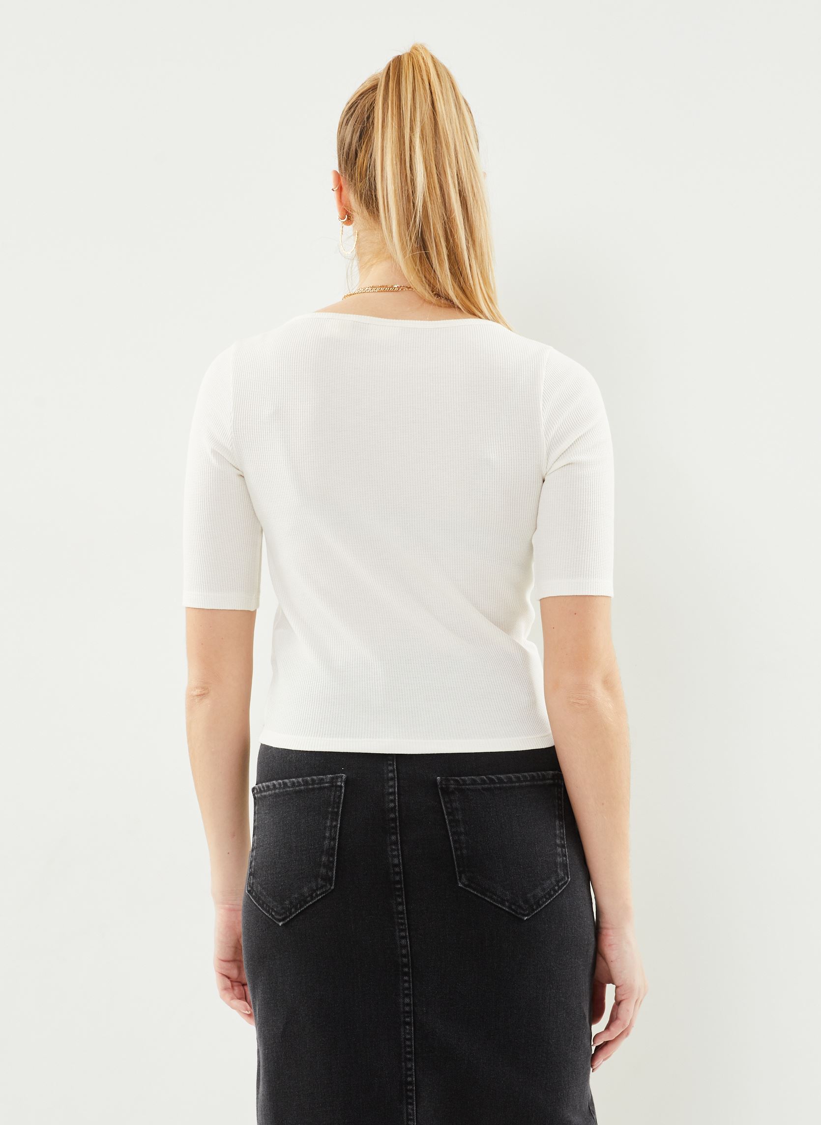 Tee-shirts manches longues Dry Goods Waffle Top femme blanc Levi's Tee-shirts manches longues Dry Goods Waffle Top femme blanc Egret