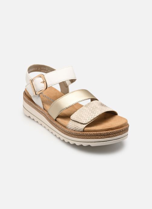 Remonte Sandales compensées et plateformes D0Q55 femme blanc