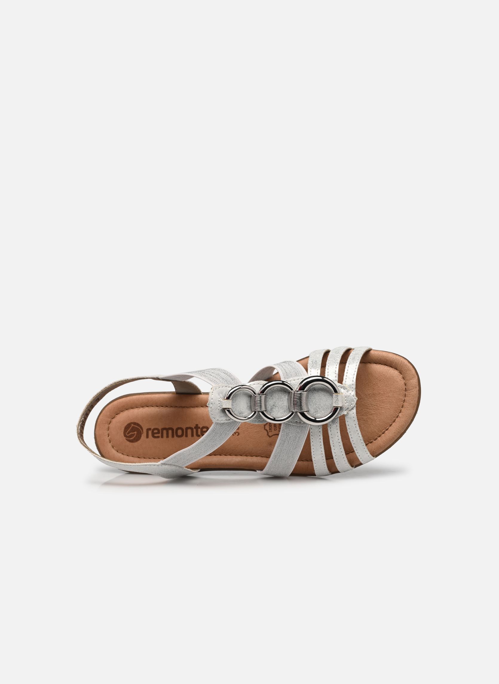 Platte sandalen R3605 dames wit Remonte Platte sandalen R3605 dames wit ICE/WEISS-SILBER