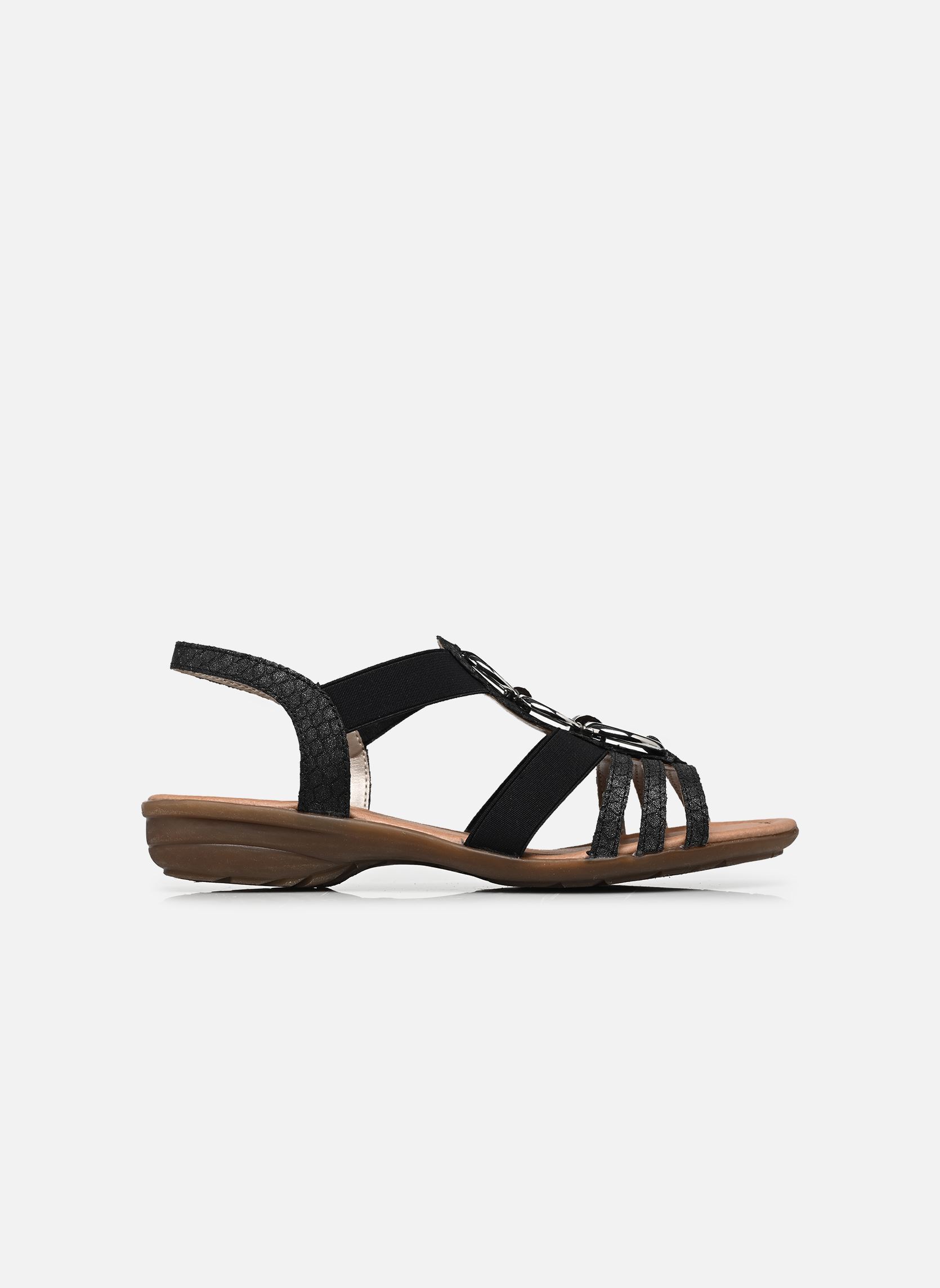 Platte sandalen R3605 dames zwart Remonte Platte sandalen R3605 dames zwart GRAPHIT/SCHWARZ