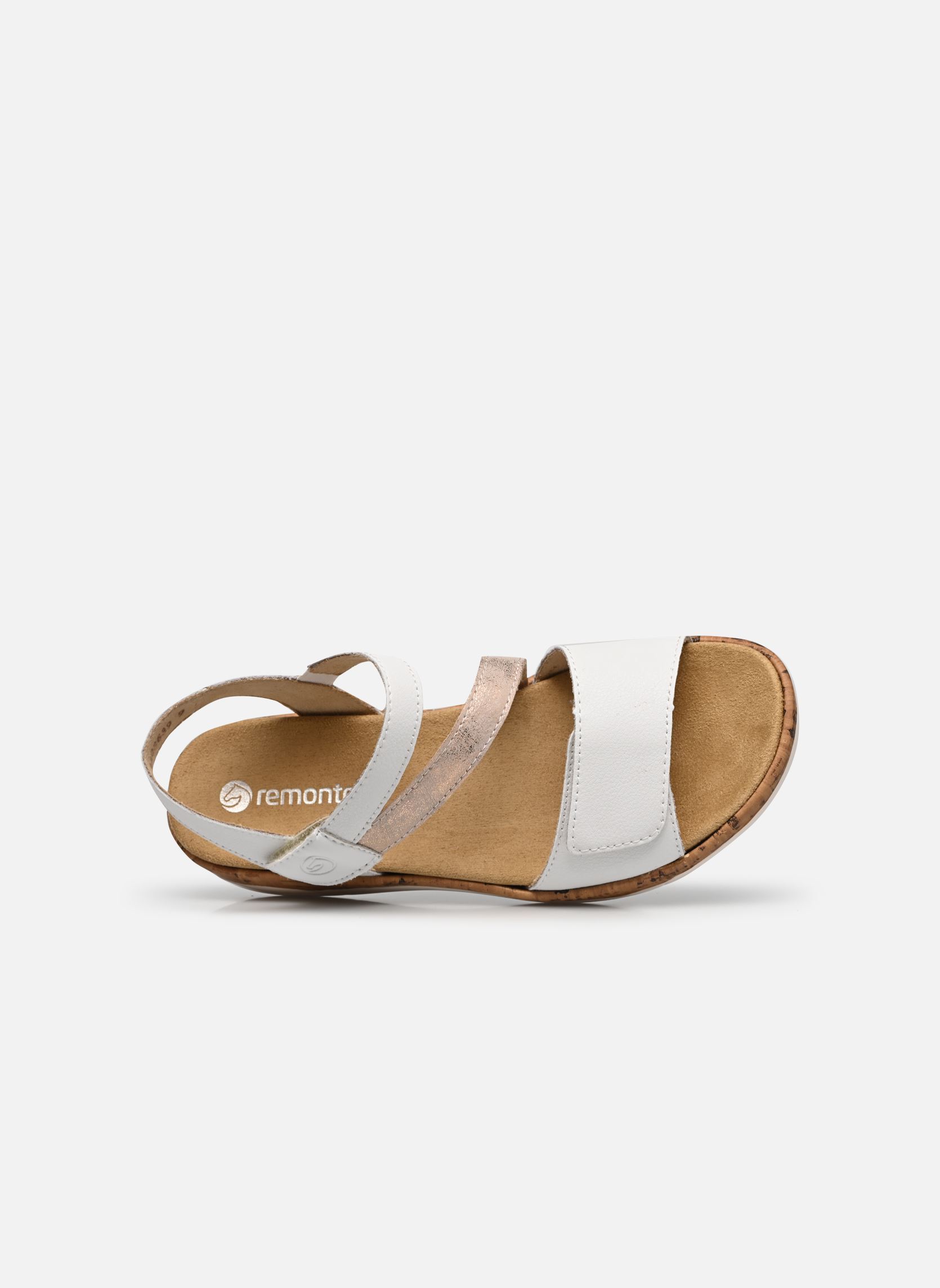 Sandales compensées et plateformes R6860 femme blanc Remonte Sandales compensées et plateformes R6860 femme blanc WEISS/ROSEGOLD/WEISS
