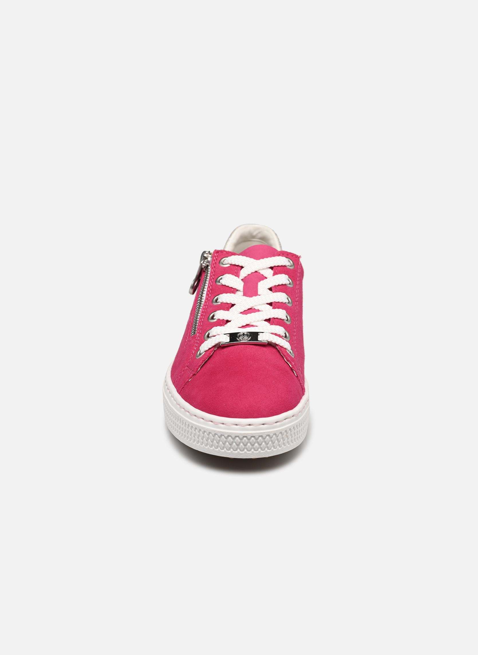 Zapatillas bajas L59L1 mujer rosa Rieker Zapatillas bajas L59L1 mujer rosa FUCHSIA/FOG-SILVER/FUCHSIA