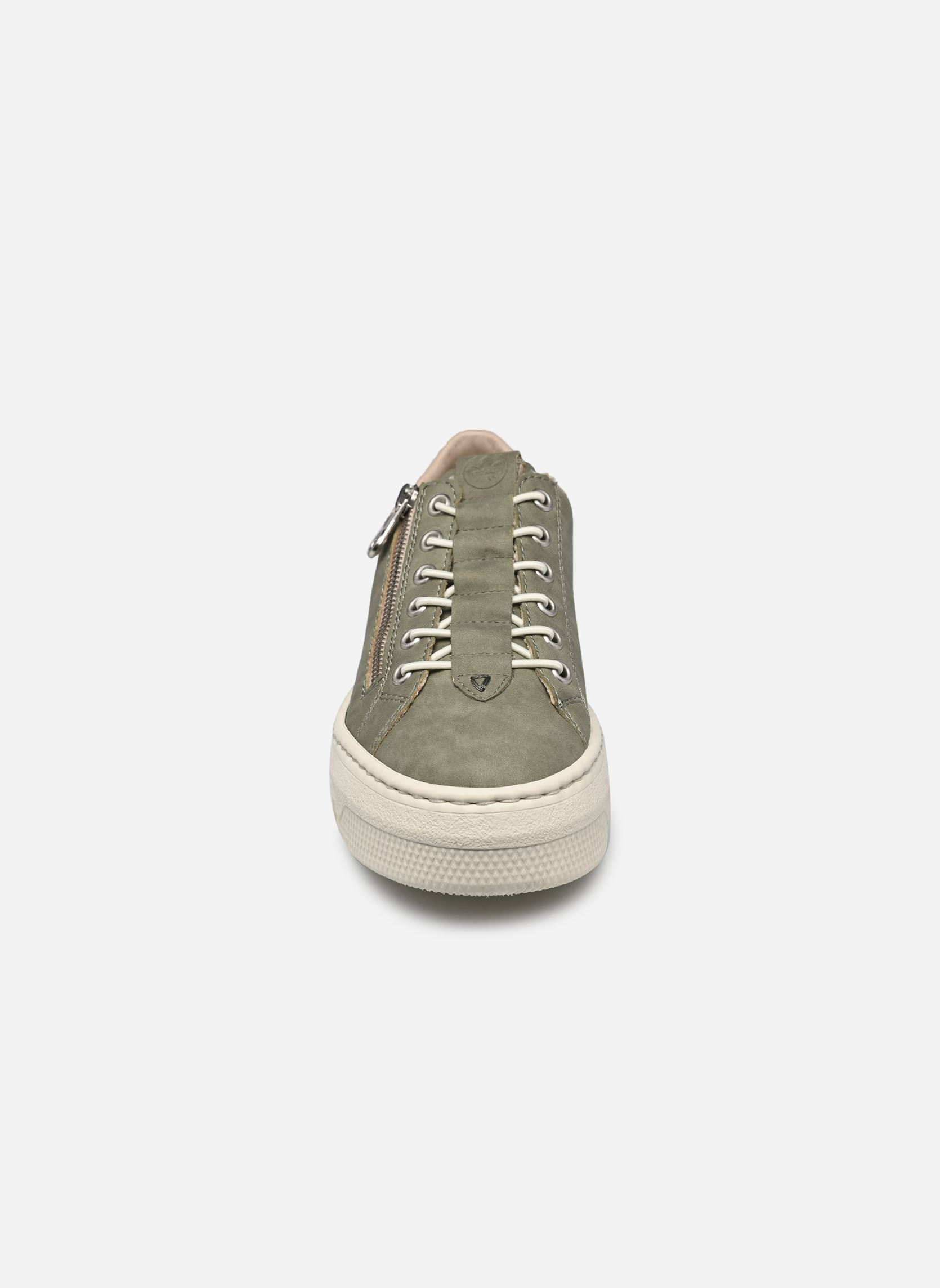 Baskets compensées M1952 femme vert Rieker Baskets compensées M1952 femme vert schilf/leo-nuss