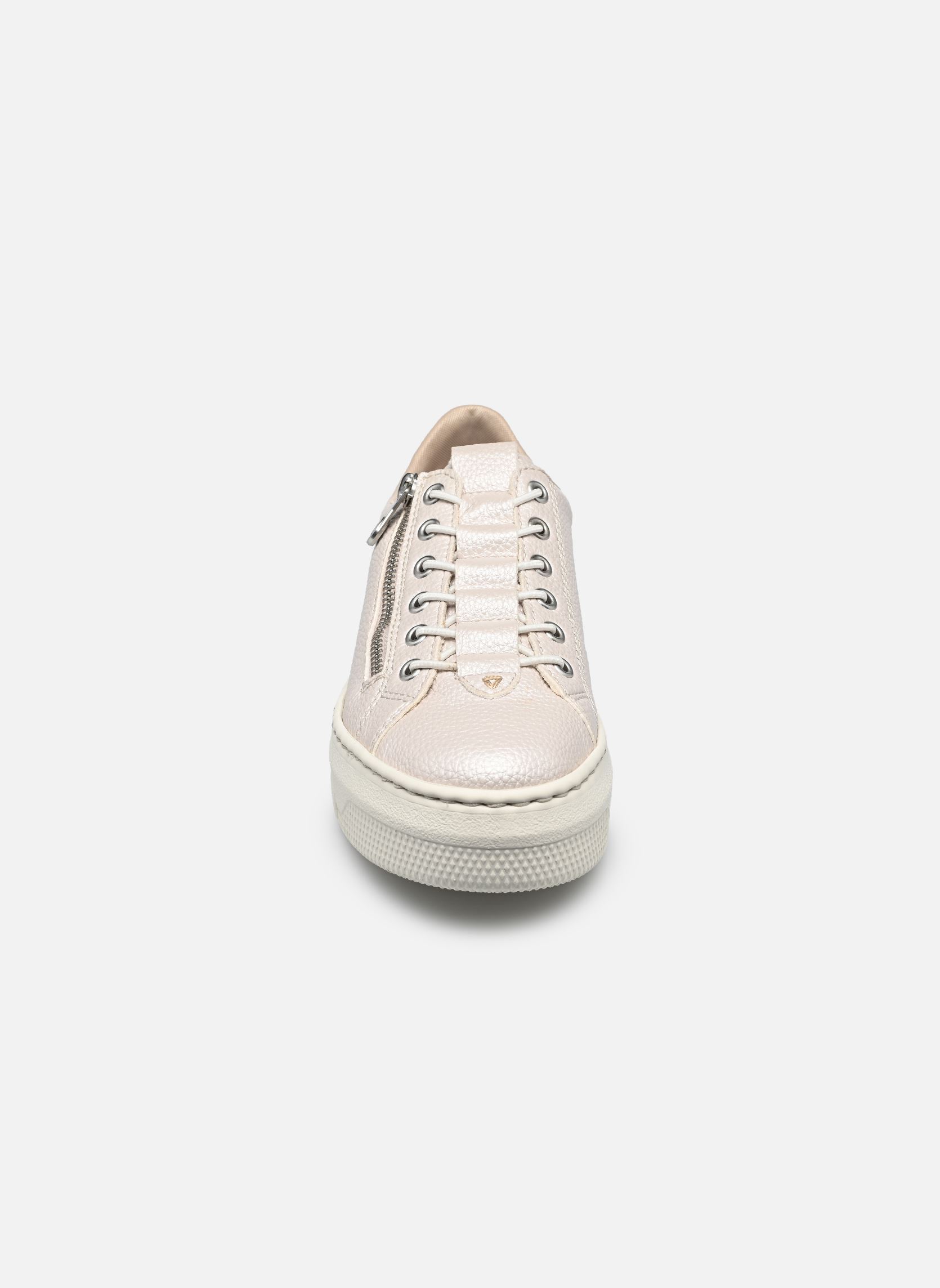 Sleehak sneakers M1952 dames wit Rieker Sleehak sneakers M1952 dames wit PERLMUTT/OFFWHITE