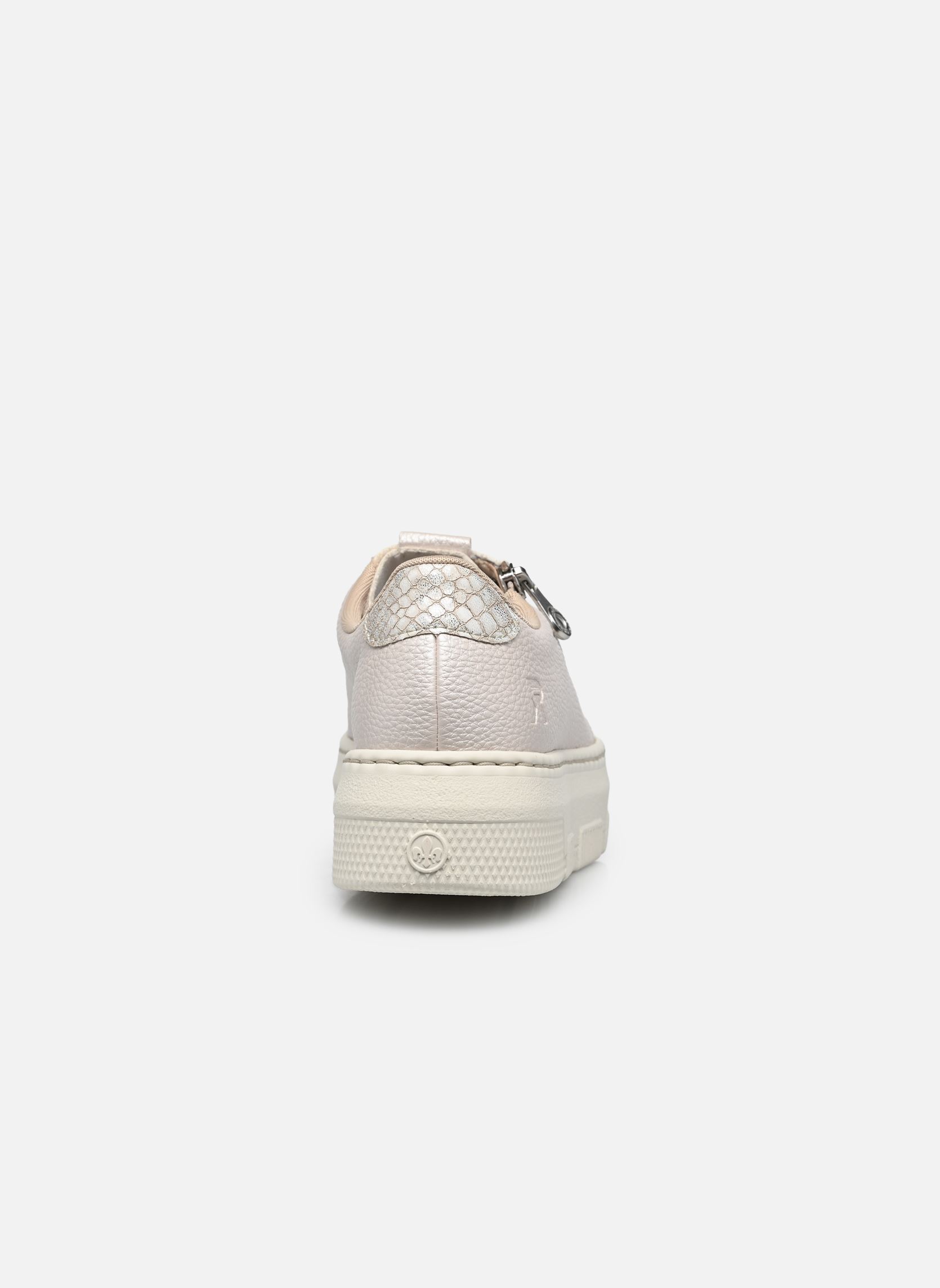Sleehak sneakers M1952 dames wit Rieker Sleehak sneakers M1952 dames wit PERLMUTT/OFFWHITE