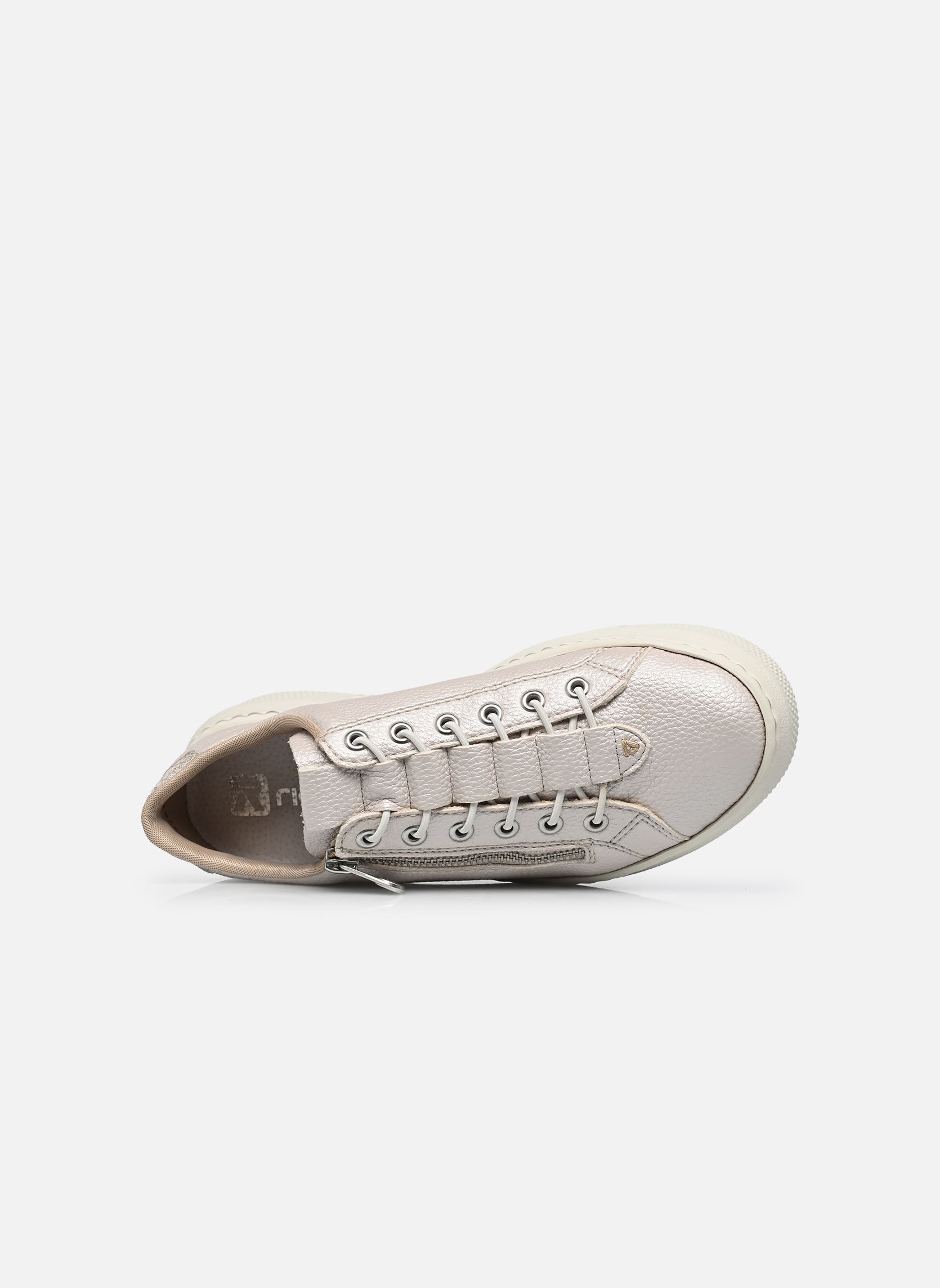 Sleehak sneakers M1952 dames wit Rieker Sleehak sneakers M1952 dames wit PERLMUTT/OFFWHITE