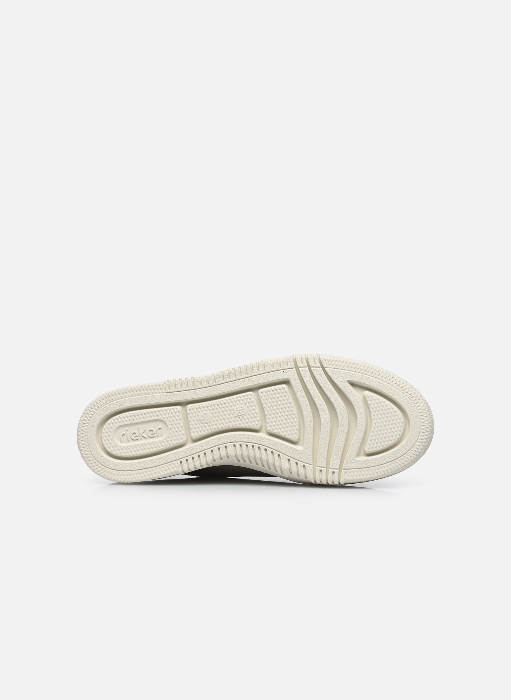 Sleehak sneakers M1952 dames wit Rieker Sleehak sneakers M1952 dames wit PERLMUTT/OFFWHITE