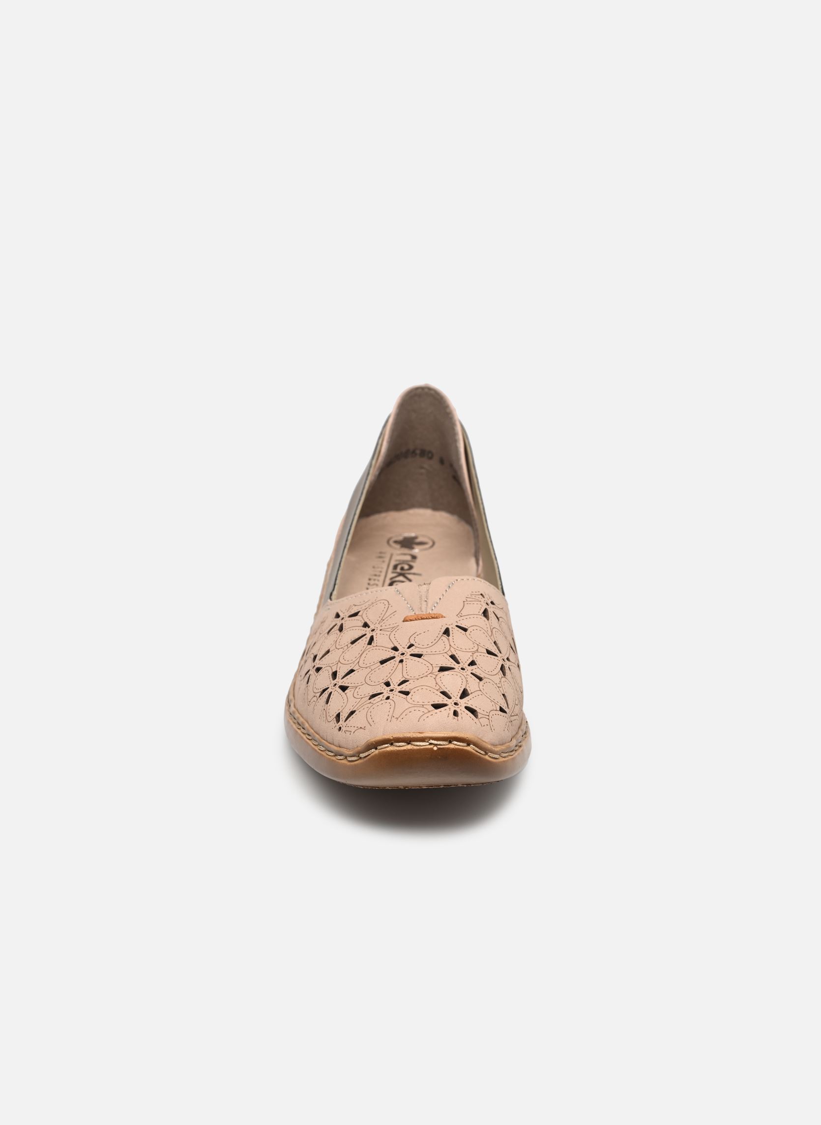 Klassische Ballerinas 41356 damen beige Rieker Klassische Ballerinas 41356 damen beige CLIFF/ALTSILBER/ALTROSA