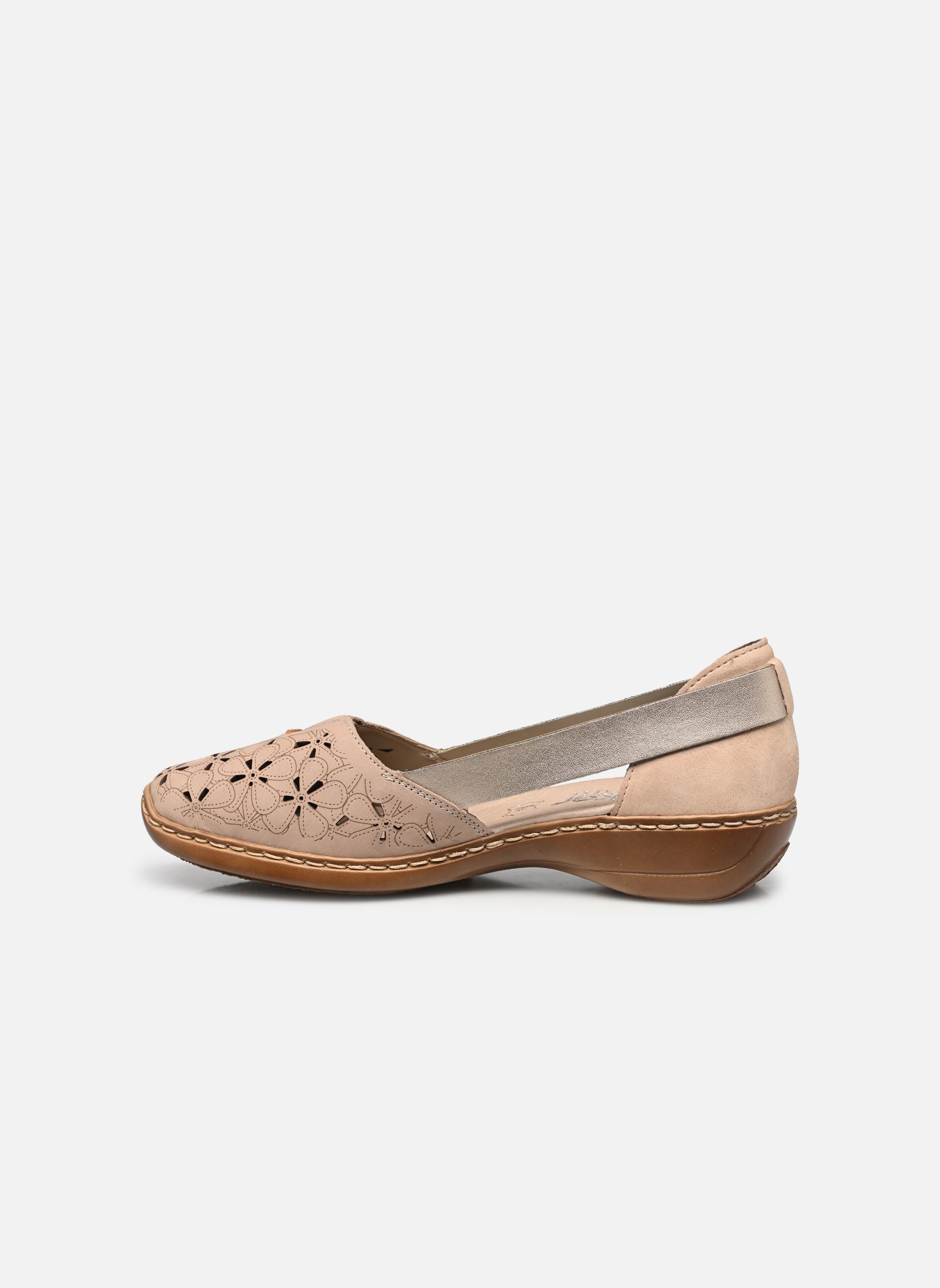 Klassische Ballerinas 41356 damen beige Rieker Klassische Ballerinas 41356 damen beige CLIFF/ALTSILBER/ALTROSA