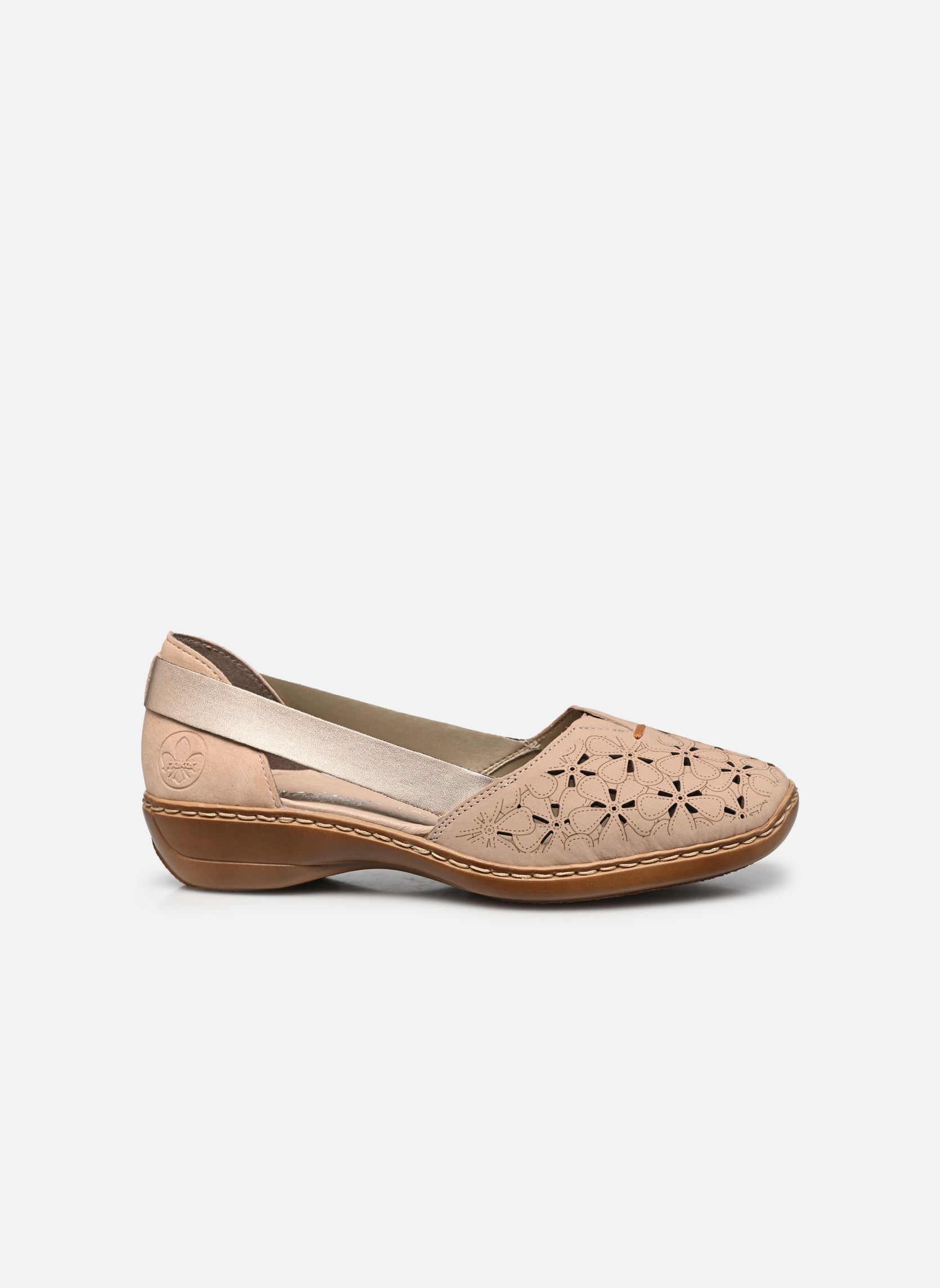 Klassische Ballerinas 41356 damen beige Rieker Klassische Ballerinas 41356 damen beige CLIFF/ALTSILBER/ALTROSA