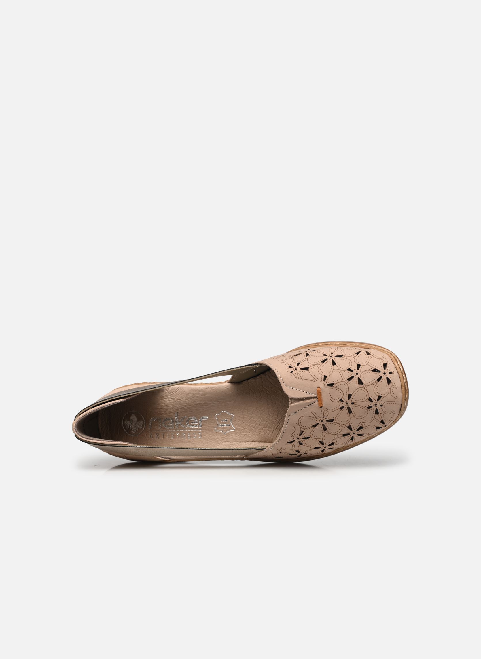Klassische Ballerinas 41356 damen beige Rieker Klassische Ballerinas 41356 damen beige CLIFF/ALTSILBER/ALTROSA