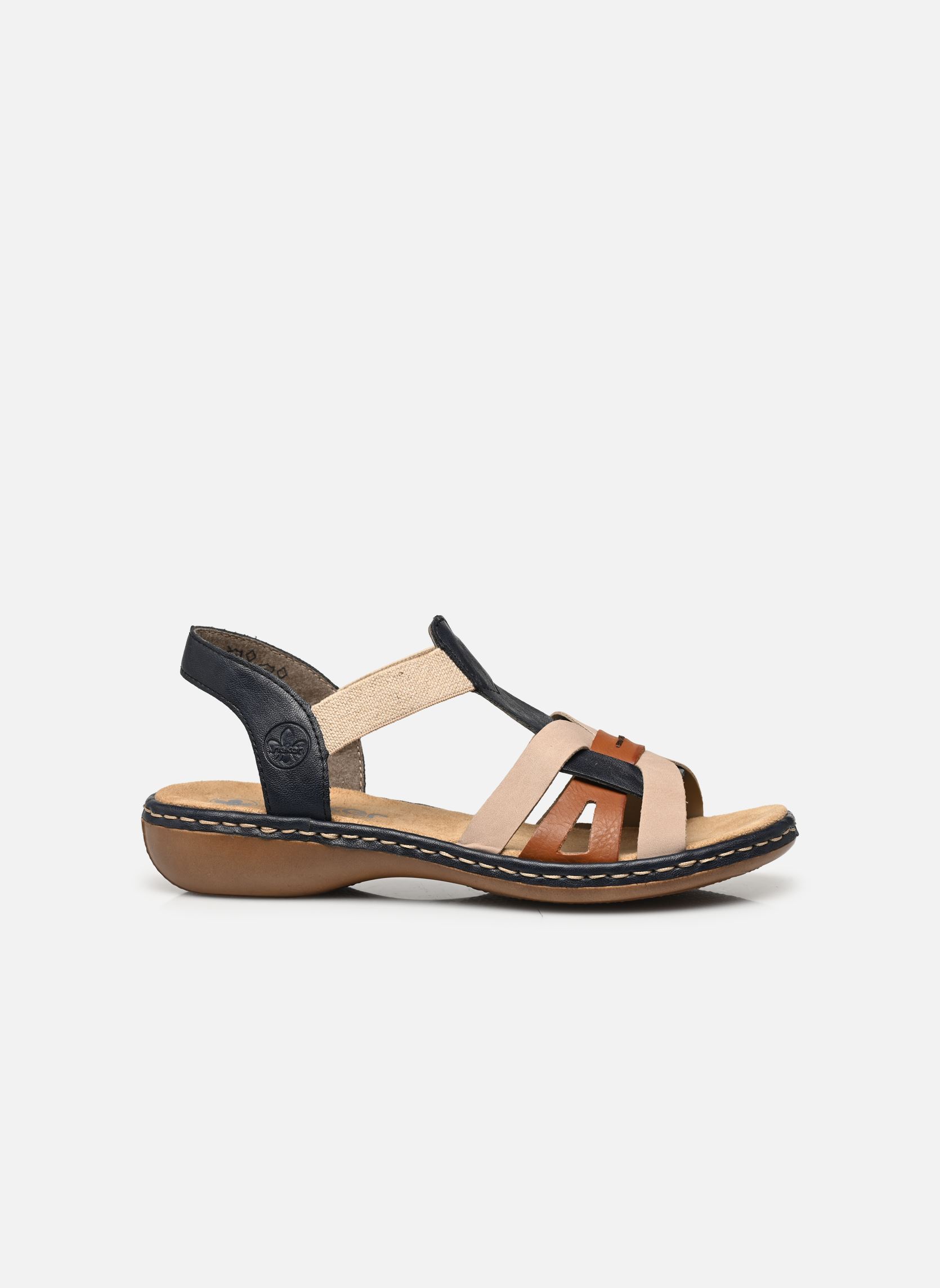Sandales plates 65918 femme multicolore Rieker Sandales plates 65918 femme multicolore PAZIFIK/CAYENNE/NUDE