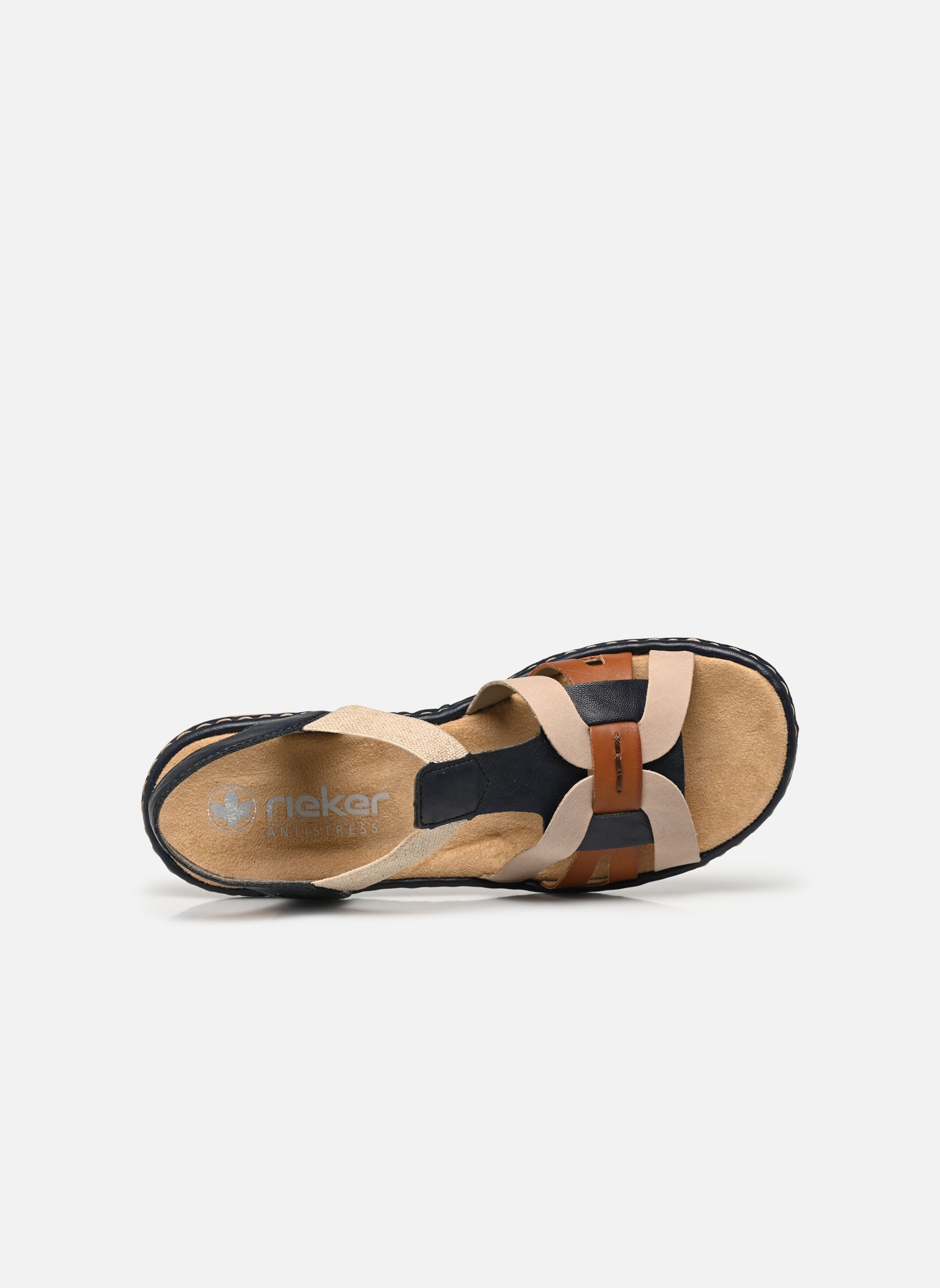 Sandales plates 65918 femme multicolore Rieker Sandales plates 65918 femme multicolore PAZIFIK/CAYENNE/NUDE