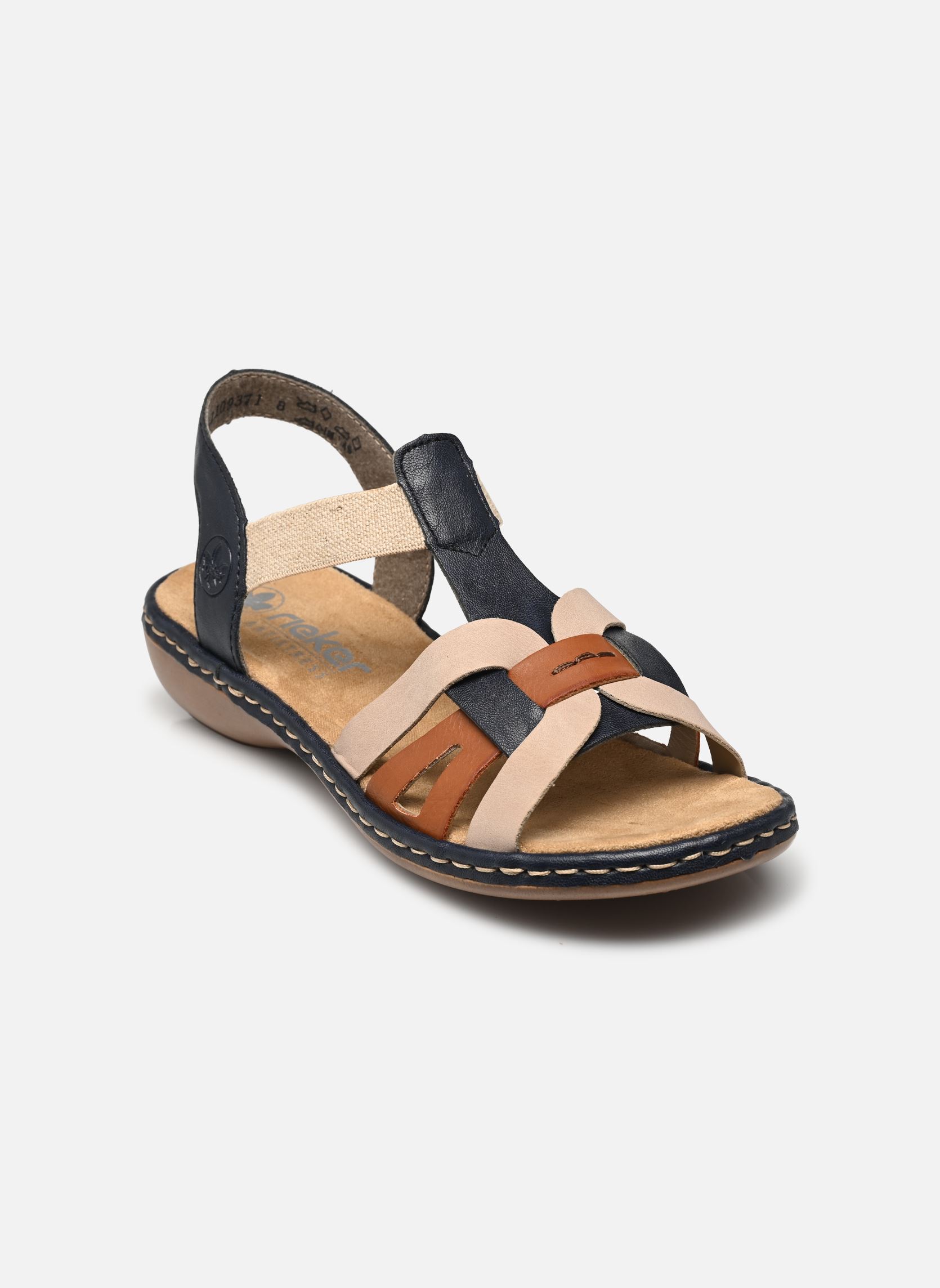 Sandales plates 65918 femme multicolore Rieker Sandales plates 65918 femme multicolore PAZIFIK/CAYENNE/NUDE