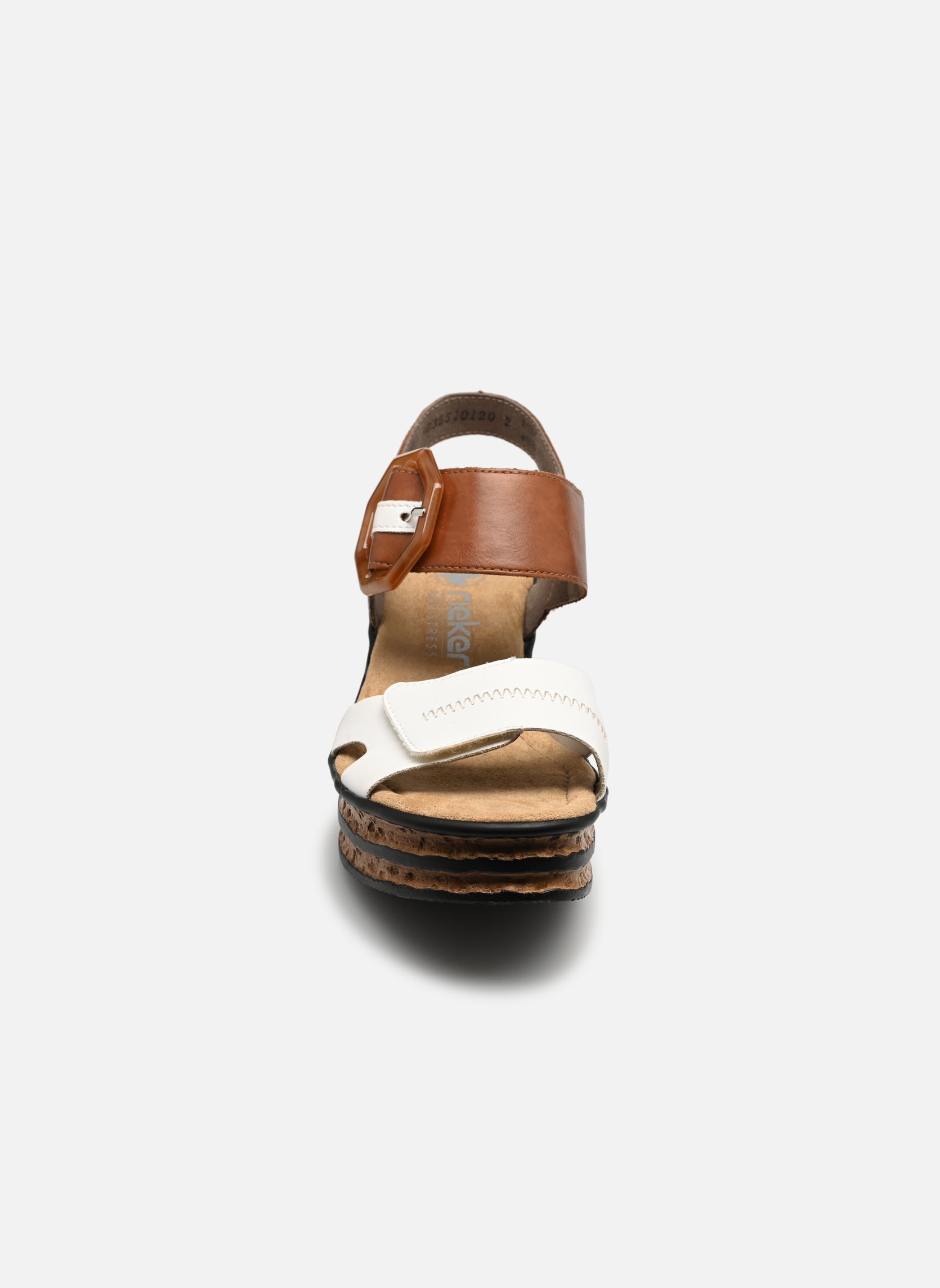 Keil- und Plateausandalen 68176 damen weiß Rieker Keil- und Plateausandalen 68176 damen weiß WEISS/SHERRY