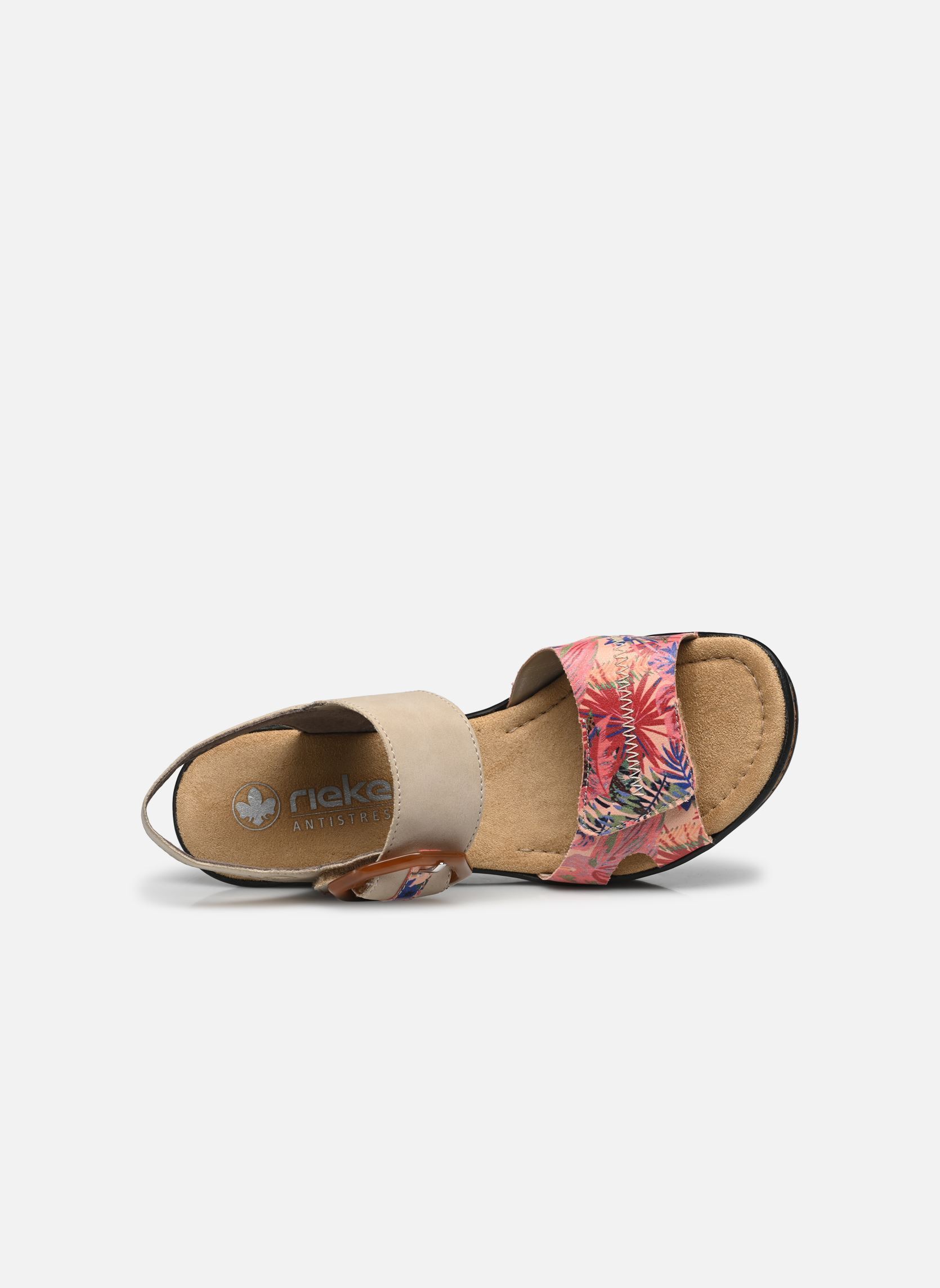Sandalias y plataformas de cuña 68176 mujer multicolor Rieker Sandalias y plataformas de cuña 68176 mujer multicolor MULTICOLORE