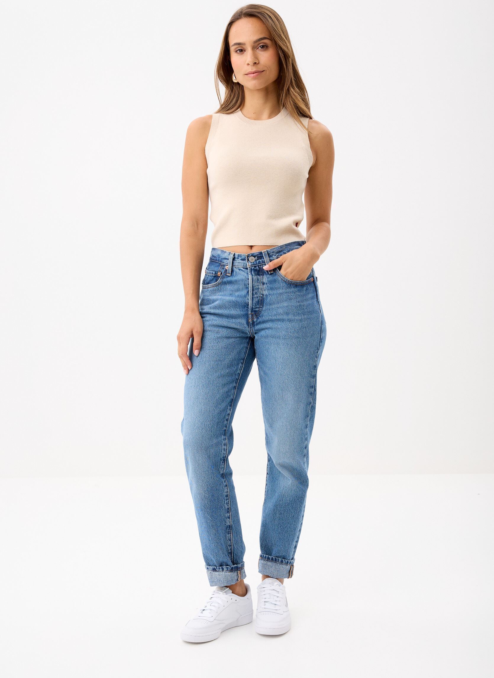 Hemdjes Ocean Tank dames beige Levi's Hemdjes Ocean Tank dames beige Brazilian Sand