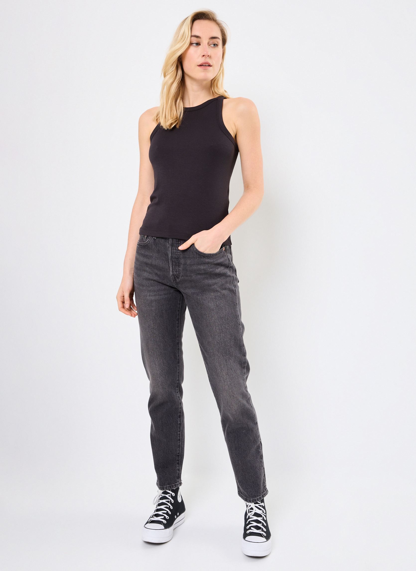 Débardeurs Dreamy Tank femme noir Levi's Débardeurs Dreamy Tank femme noir CAVIAR