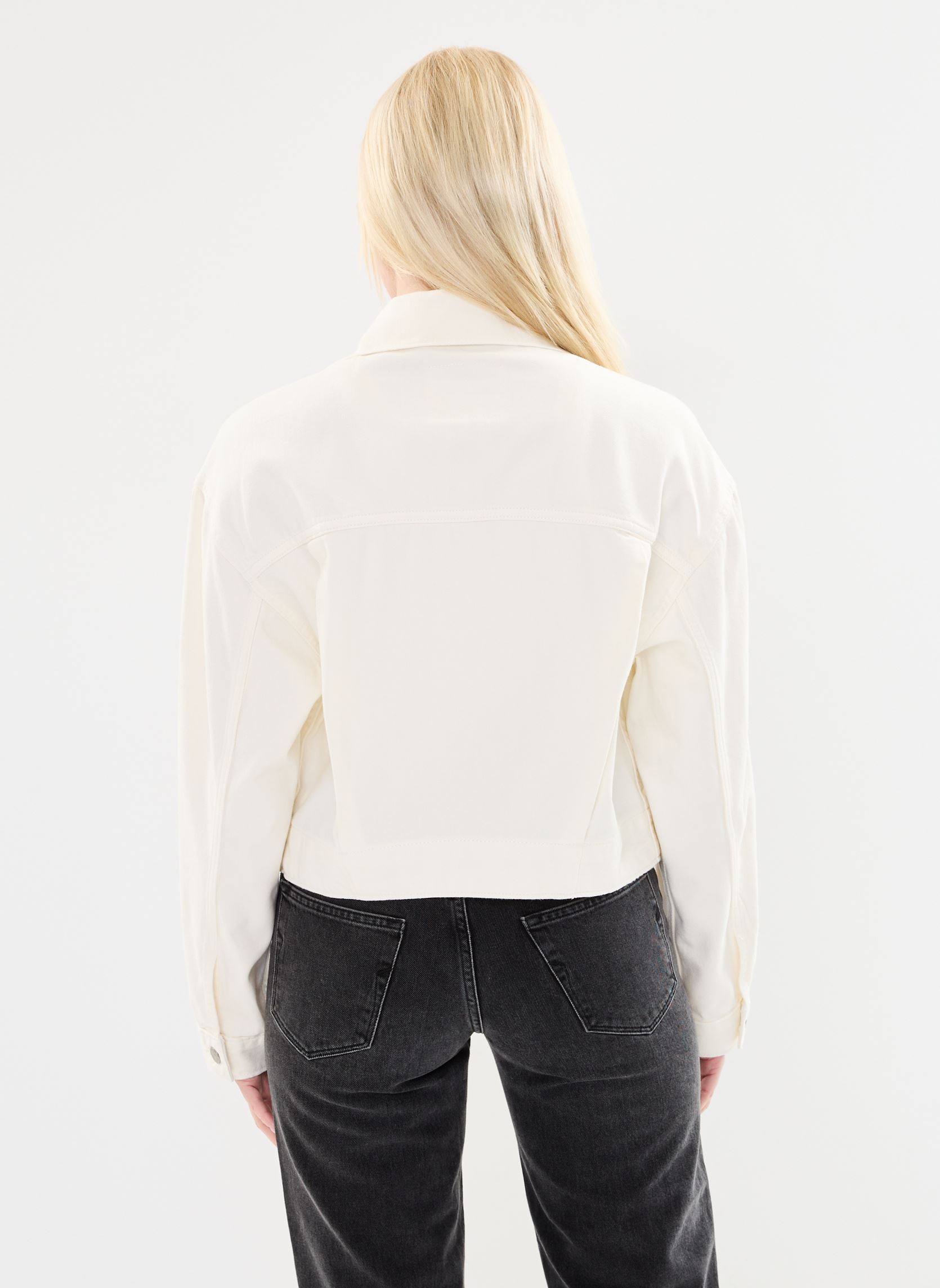 Spijkerjassen Featherweight Trucker dames wit Levi's Spijkerjassen Featherweight Trucker dames wit Serenity Now