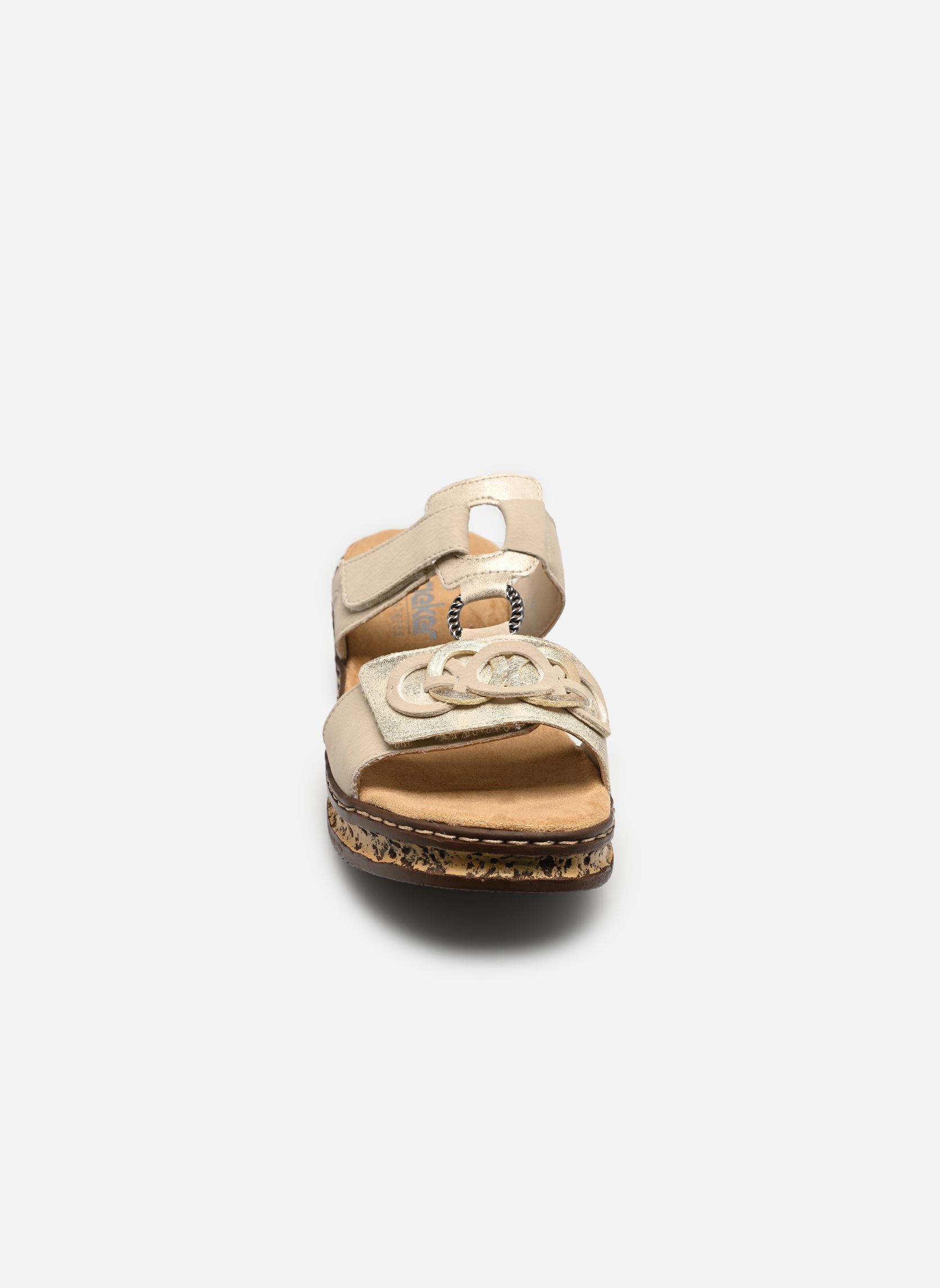 Mules et sabots 62936 femme beige Rieker Mules et sabots 62936 femme beige CLIFF/MUSCHEL/LIGHTGOLD