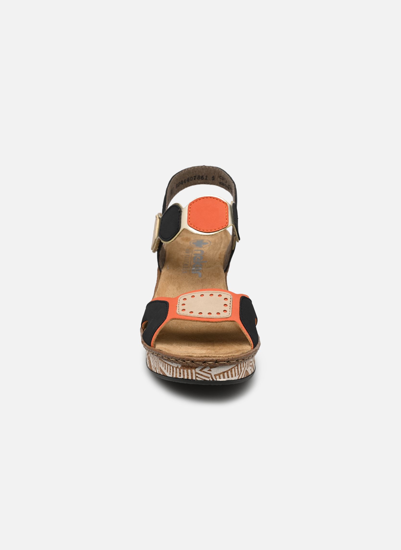 Sandales 63876 femme multicolore Rieker Sandales 63876 femme multicolore ORANGE/PAZIFIK/GINGER/GOLD